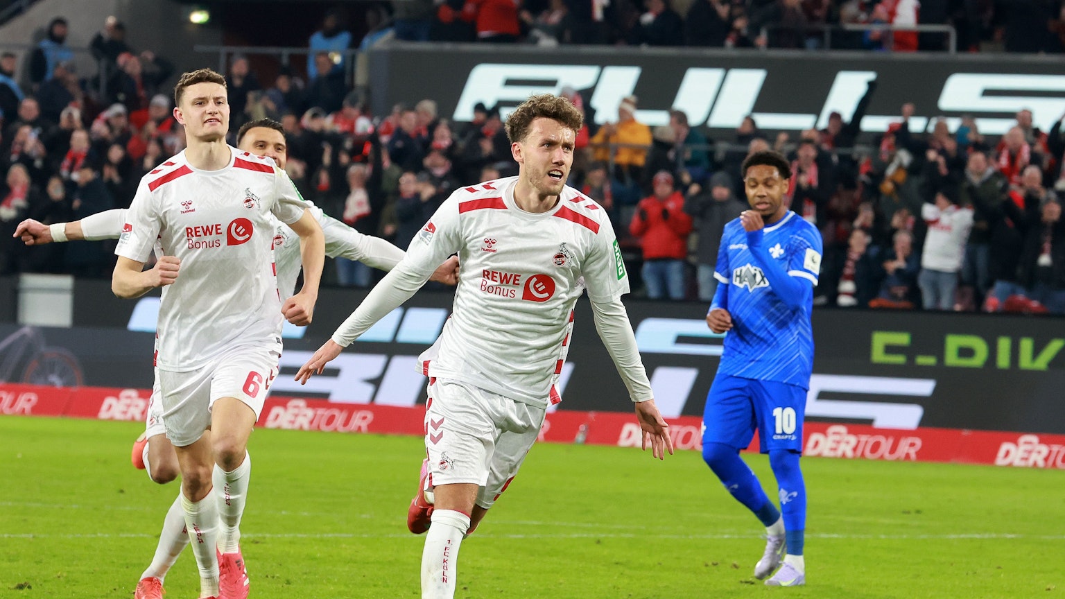 Tor zum 2:1 durch Luca Waldschmidt (1. FC Köln), Bild: Herbert Bucco