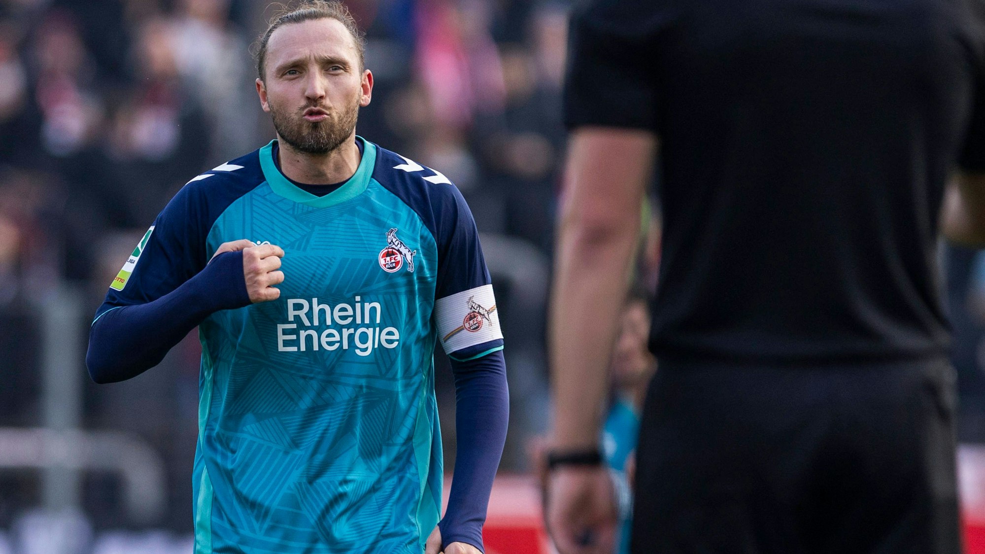 Regionalliga West: Fortuna Köln - 1. FC Köln U21, U 21 09.02.2024 Marco Höger 1. FC Köln U21, 37. Regionalliga West, Fortuna Köln - 1. FC Köln U21, 21. Spieltag, am 09.02.2024, Südstadion, Köln *** Regionalliga West Fortuna Köln 1 FC Köln U21, 09 02 2024 Marco Höger 1 FC Köln U21, 37 Regionalliga West, Fortuna Köln 1 FC Köln U21, 21 Matchday, on 09 02 2024, Südstadion, Cologne Copyright: xBEAUTIFULxSPORTS/Meuselx