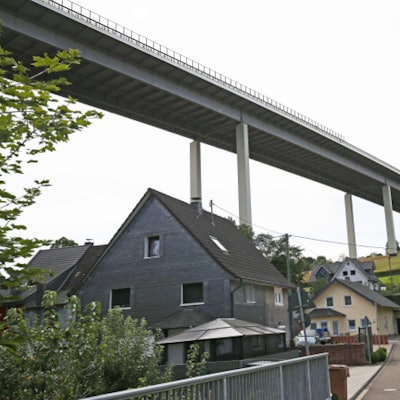 Blick auf die Wiehltalbrücke, von Weiershagen aus.