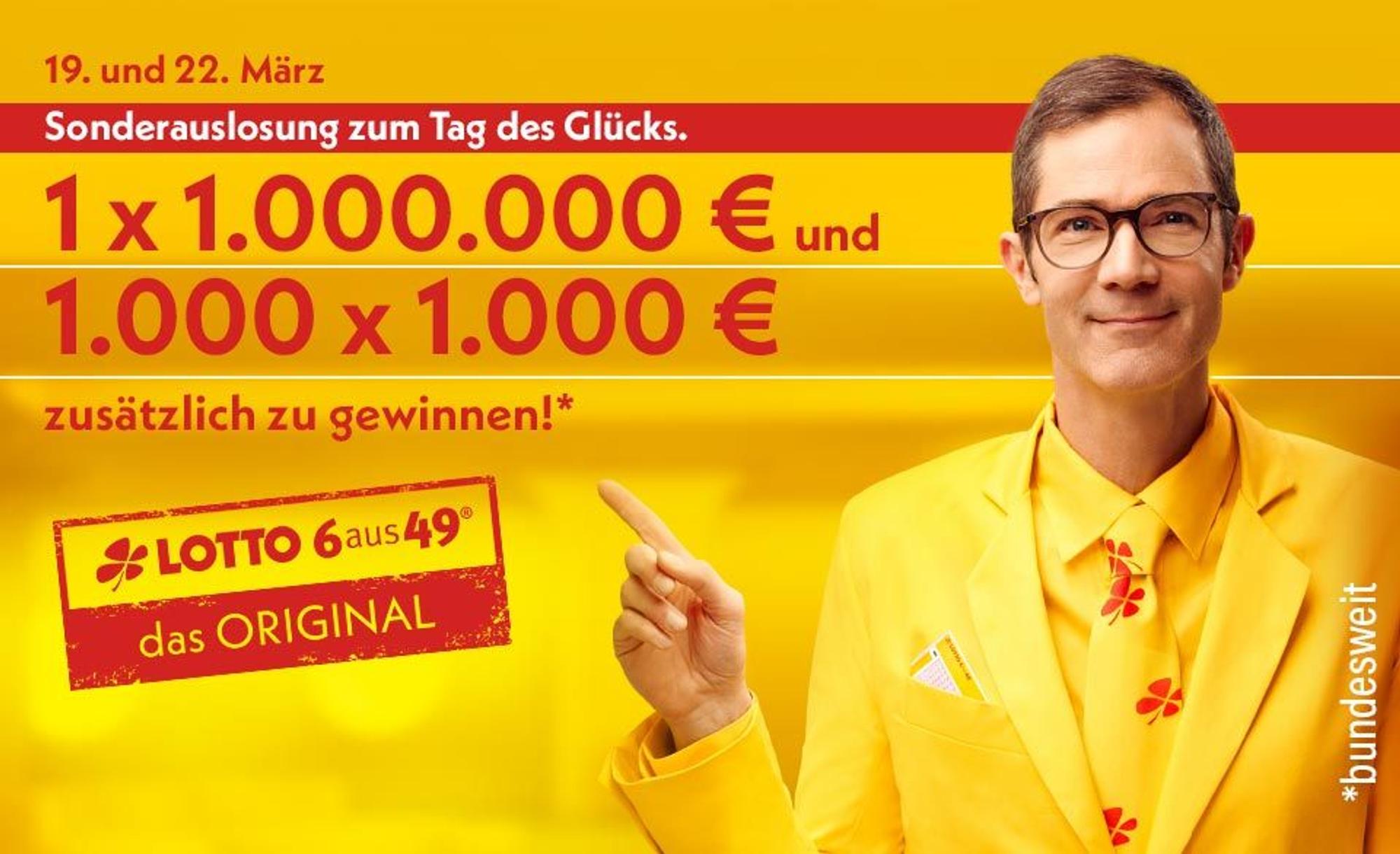 WestLotto Sonderauslosung zum Tag des Glücks.