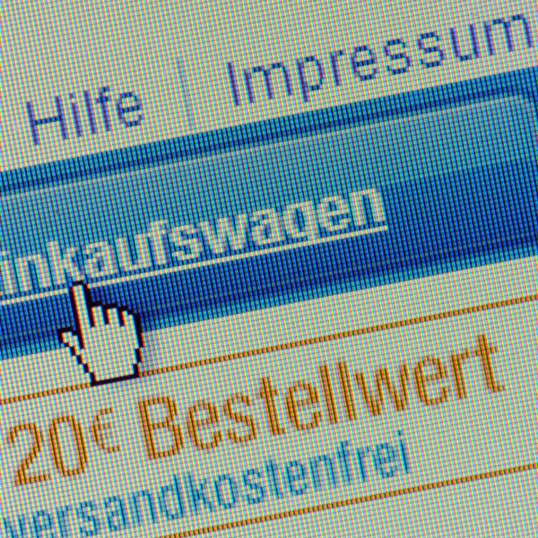 Eine Webseite eines Online-Verkaufsportals