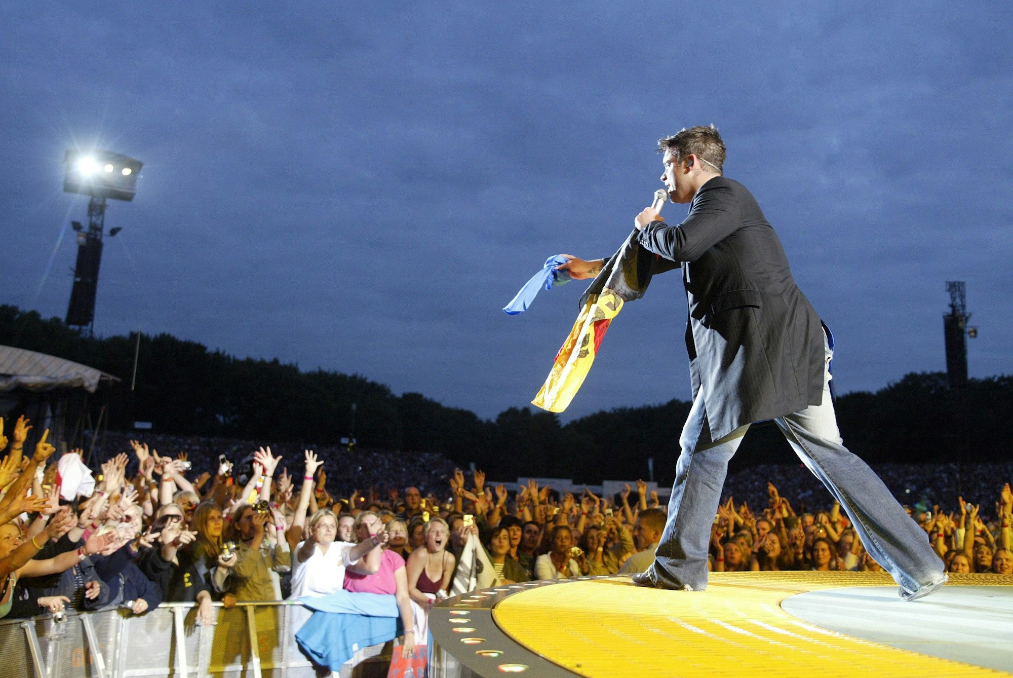 160.000 Menschen sahen Robbie Williams 2006 an zwei Abenden auf den Jahnwiesen.