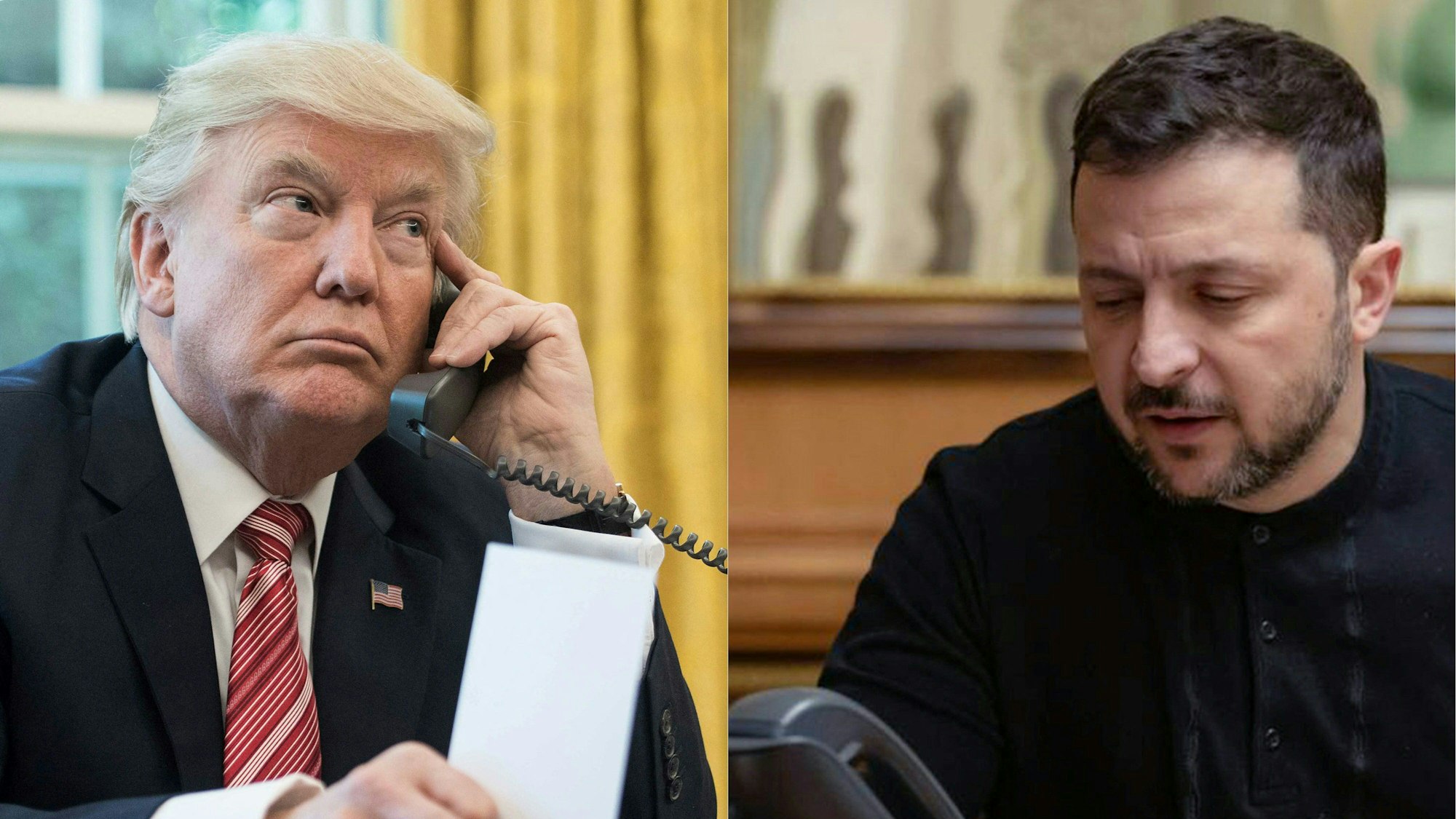 Mehrere Wochen nach ihrem öffentlichen Streit im Weißen Haus haben Trump und Selenskyj ein versöhnliches Telefonat geführt.