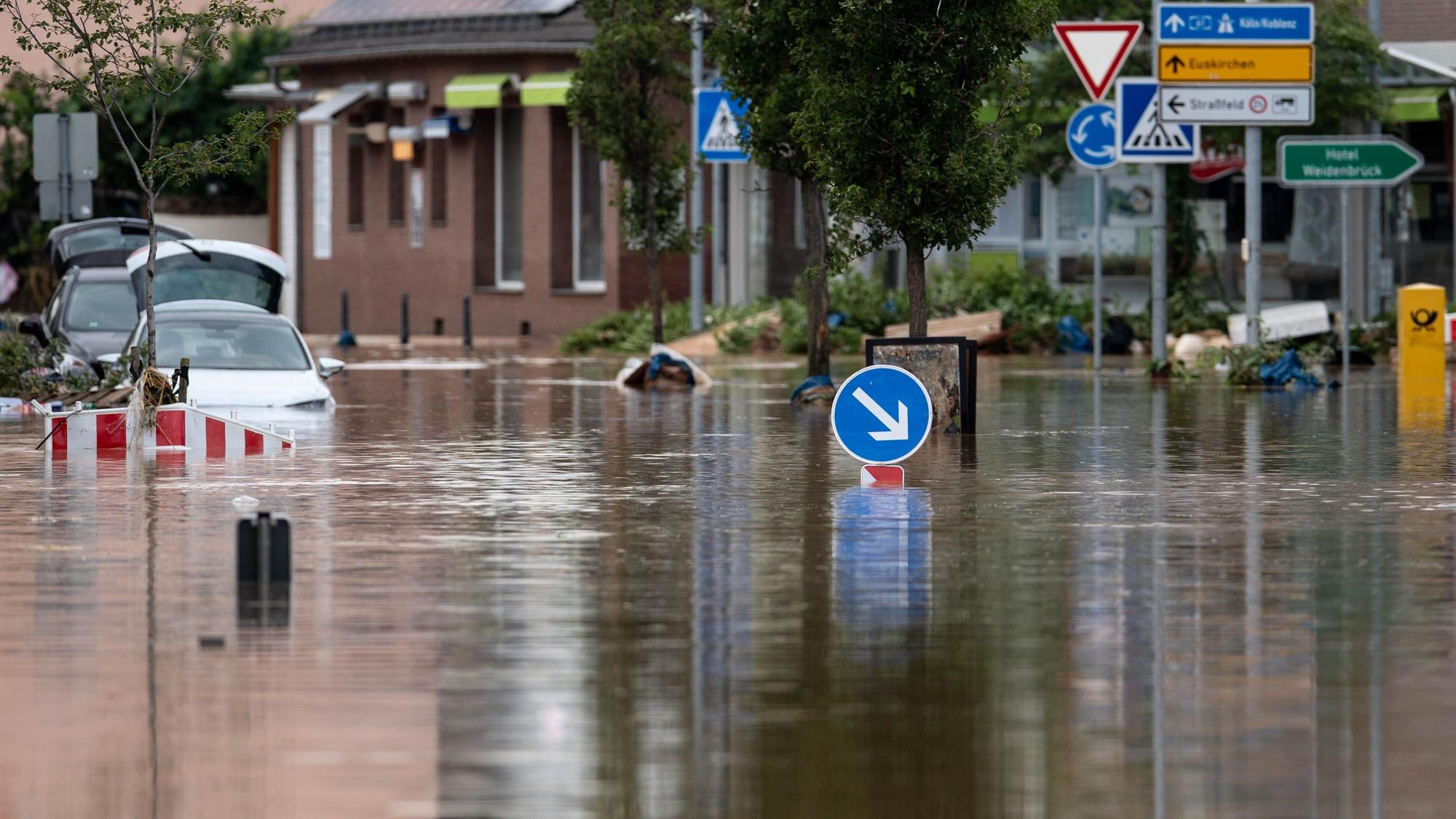 Hochwasser 2021 in Swisttal-Heimerzheim.