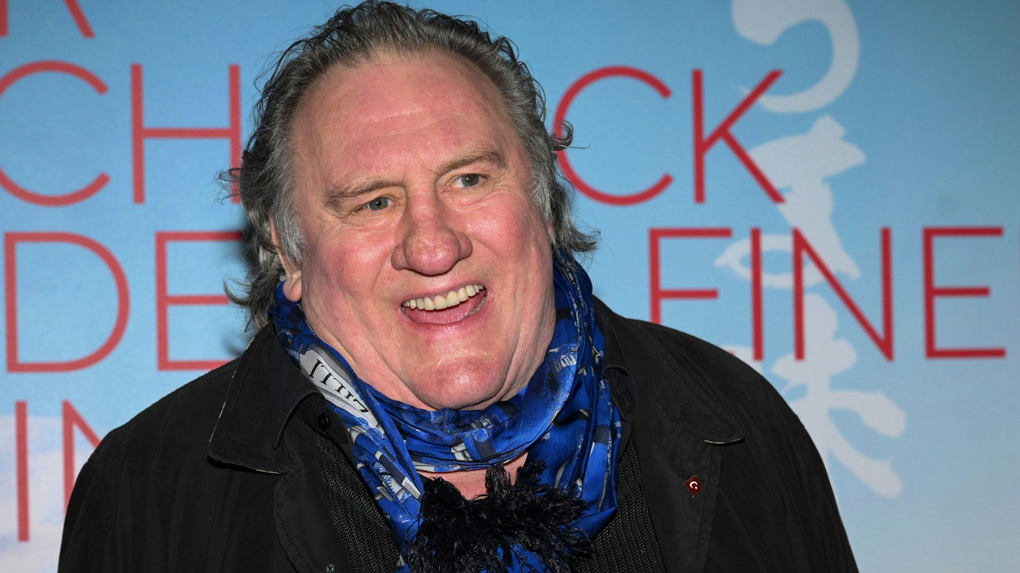 Der französische Schauspieler und Hauptdarsteller Gérard Depardieu bei der Premiere des Films „Der Geschmack der kleinen Dinge“ in Paris.