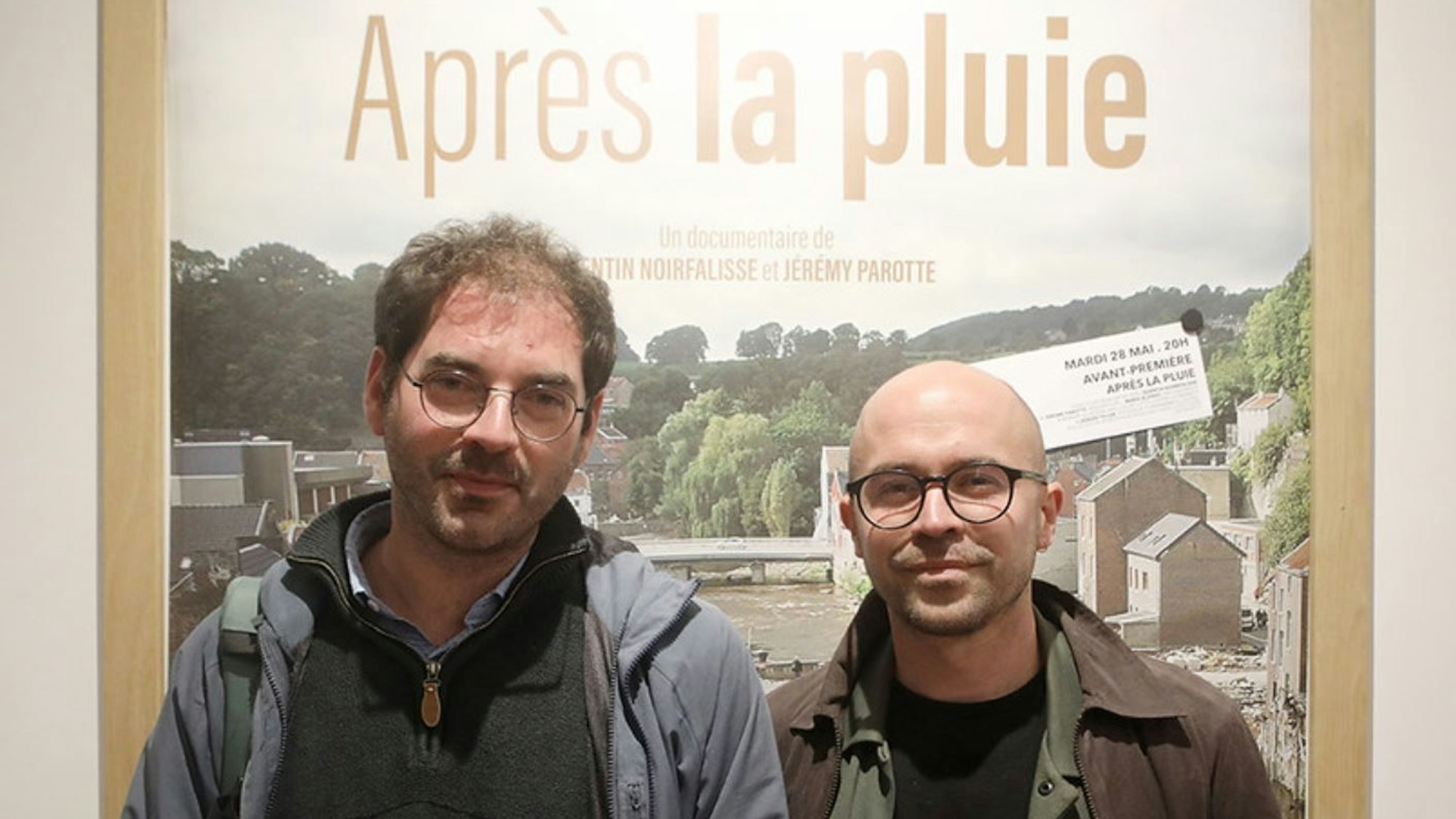 Jérémy Parotte und Quentin Noirfalisse mit ihrem Film Après la pluie