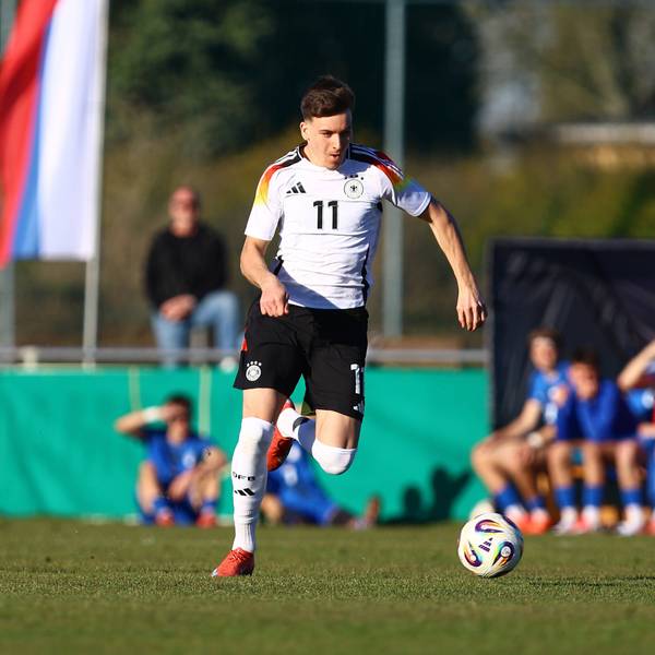 11 Said El Mala Deutschland U19 Fußball I Junioren I UEFA-U19-Europameisterschaft I Saison 2024-2025 I Qualifikationsturnier I Deutschland U19 - Slowenien U19 I 19.03.2025 I Drömlingstadion *** 11 Said El Mala Germany U19 Football I Juniors I UEFA European U19 Championship I Season 2024 2025 I Qualifying tournament I Germany U19 Slovenia U19 I 19 03 2025 I Drömlingstadion