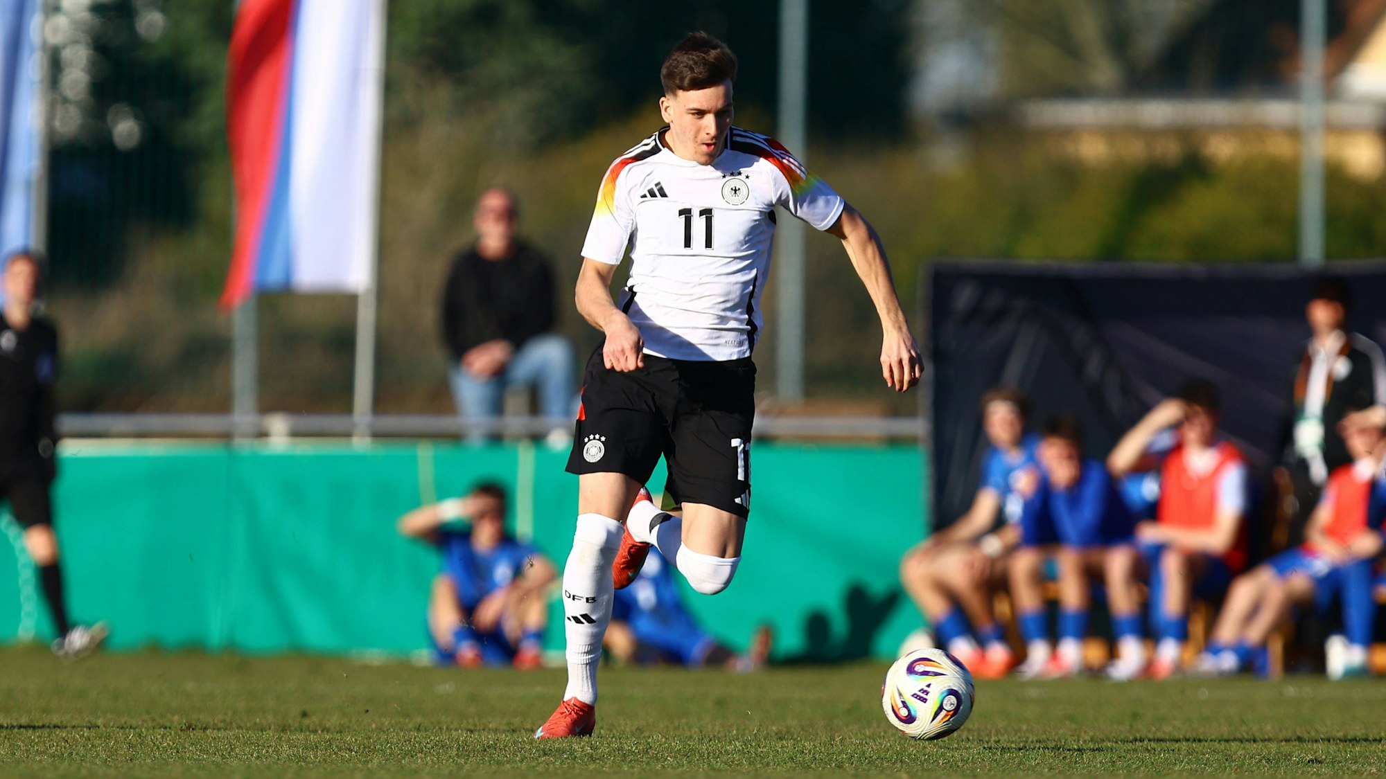 11 Said El Mala Deutschland U19 Fußball I Junioren I UEFA-U19-Europameisterschaft I Saison 2024-2025 I Qualifikationsturnier I Deutschland U19 - Slowenien U19 I 19.03.2025 I Drömlingstadion *** 11 Said El Mala Germany U19 Football I Juniors I UEFA European U19 Championship I Season 2024 2025 I Qualifying tournament I Germany U19 Slovenia U19 I 19 03 2025 I Drömlingstadion
