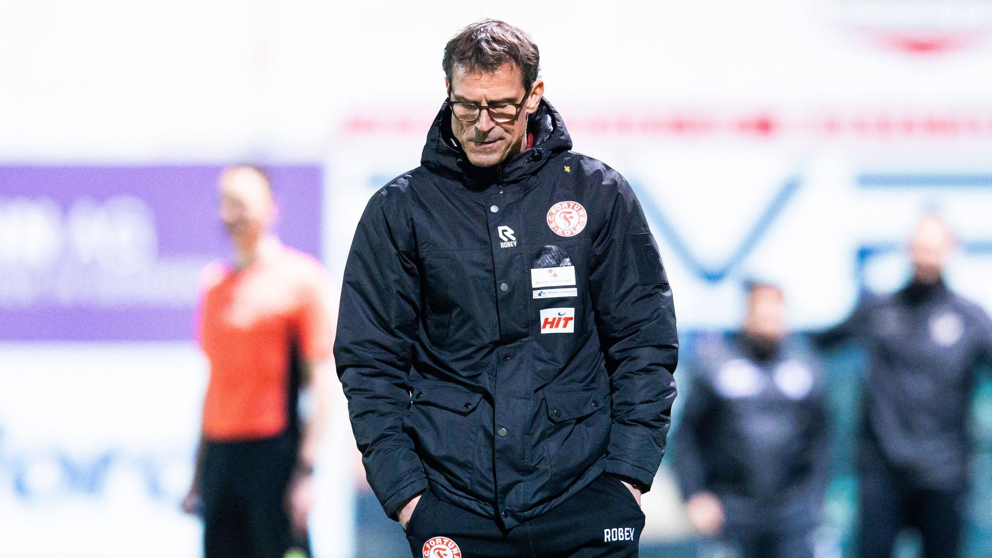 Fortuna-Trainer Matthias Mink im Spiel gegen den SV Rödinghausen