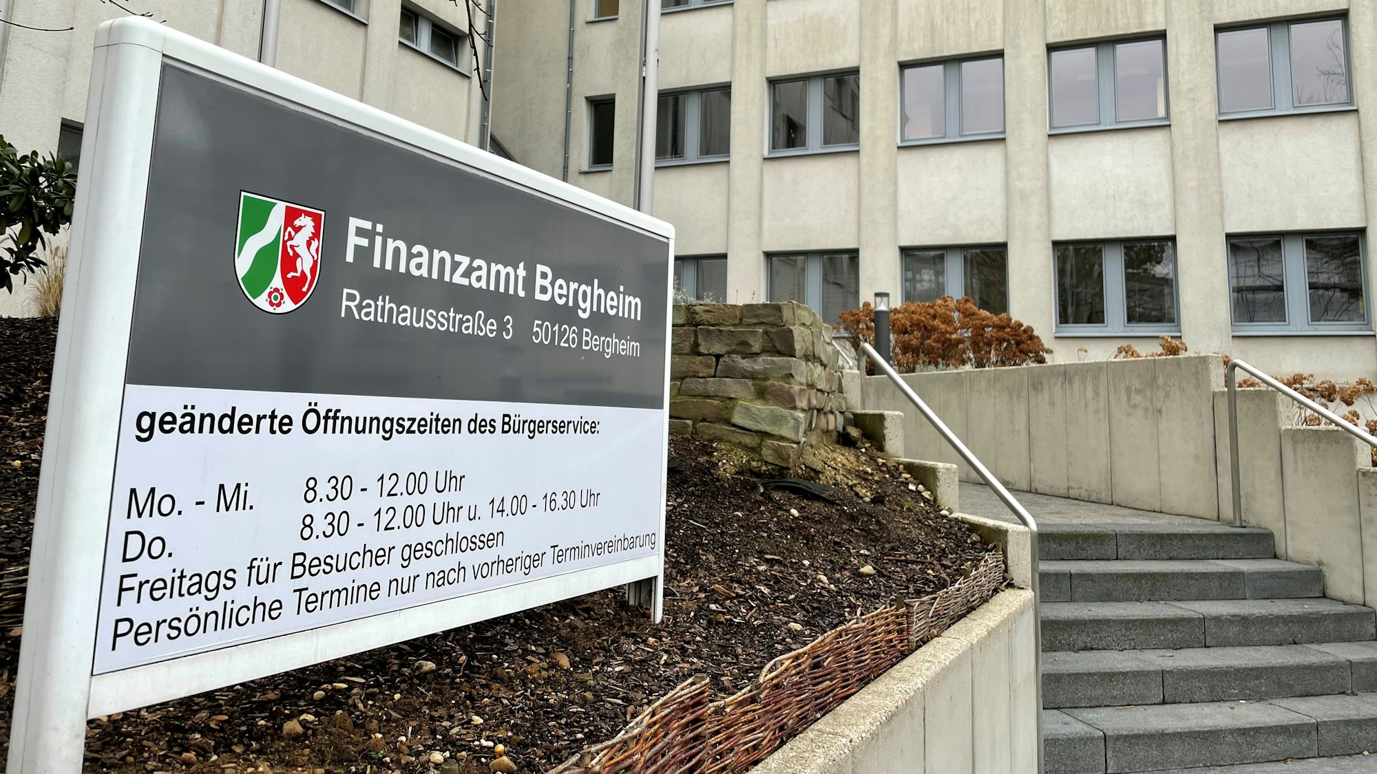 Das Finanzamt in Bergheim.