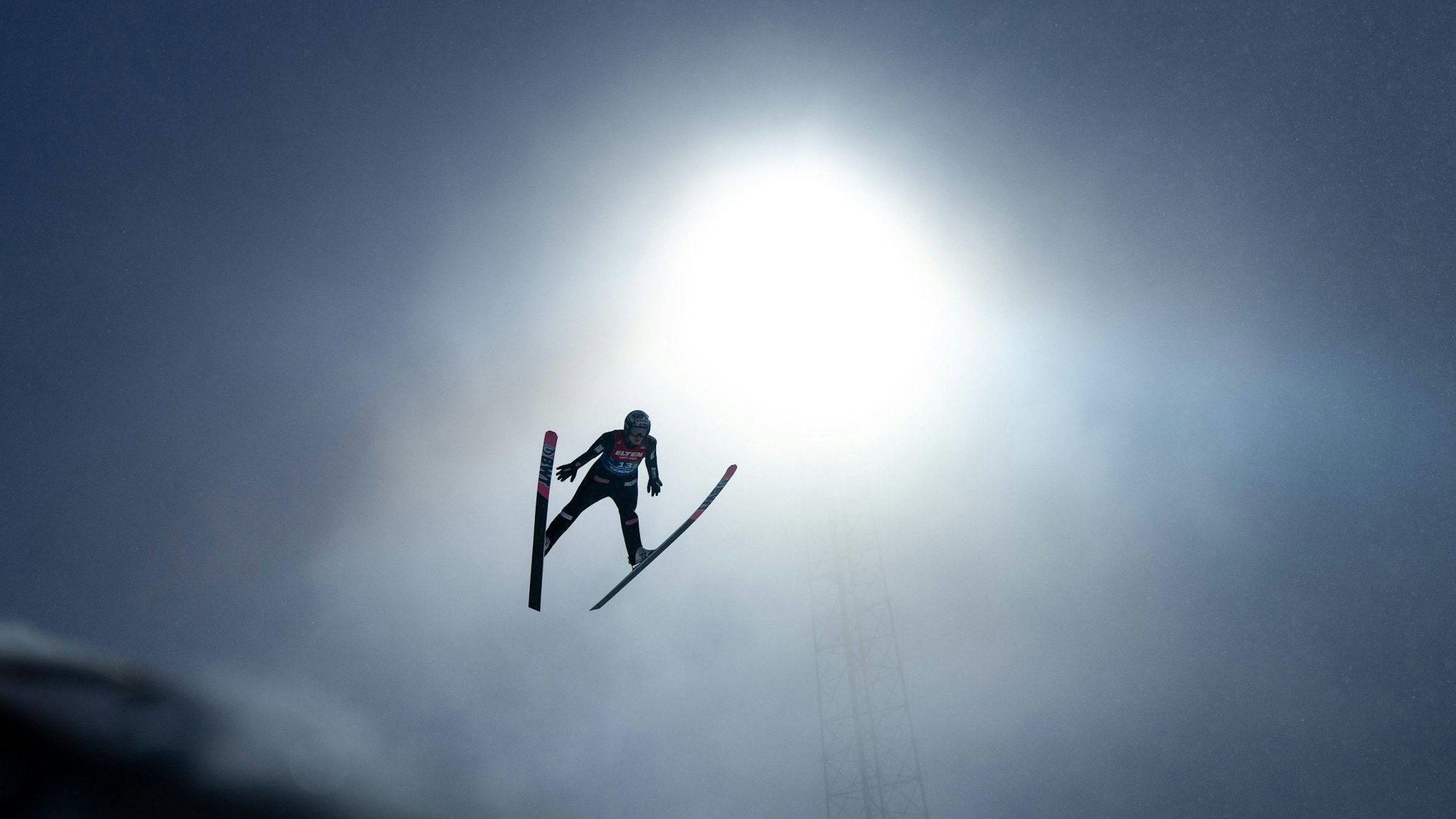 Ein Spiespringer im Lichtkegel des Flutlichts (Symbolbild)