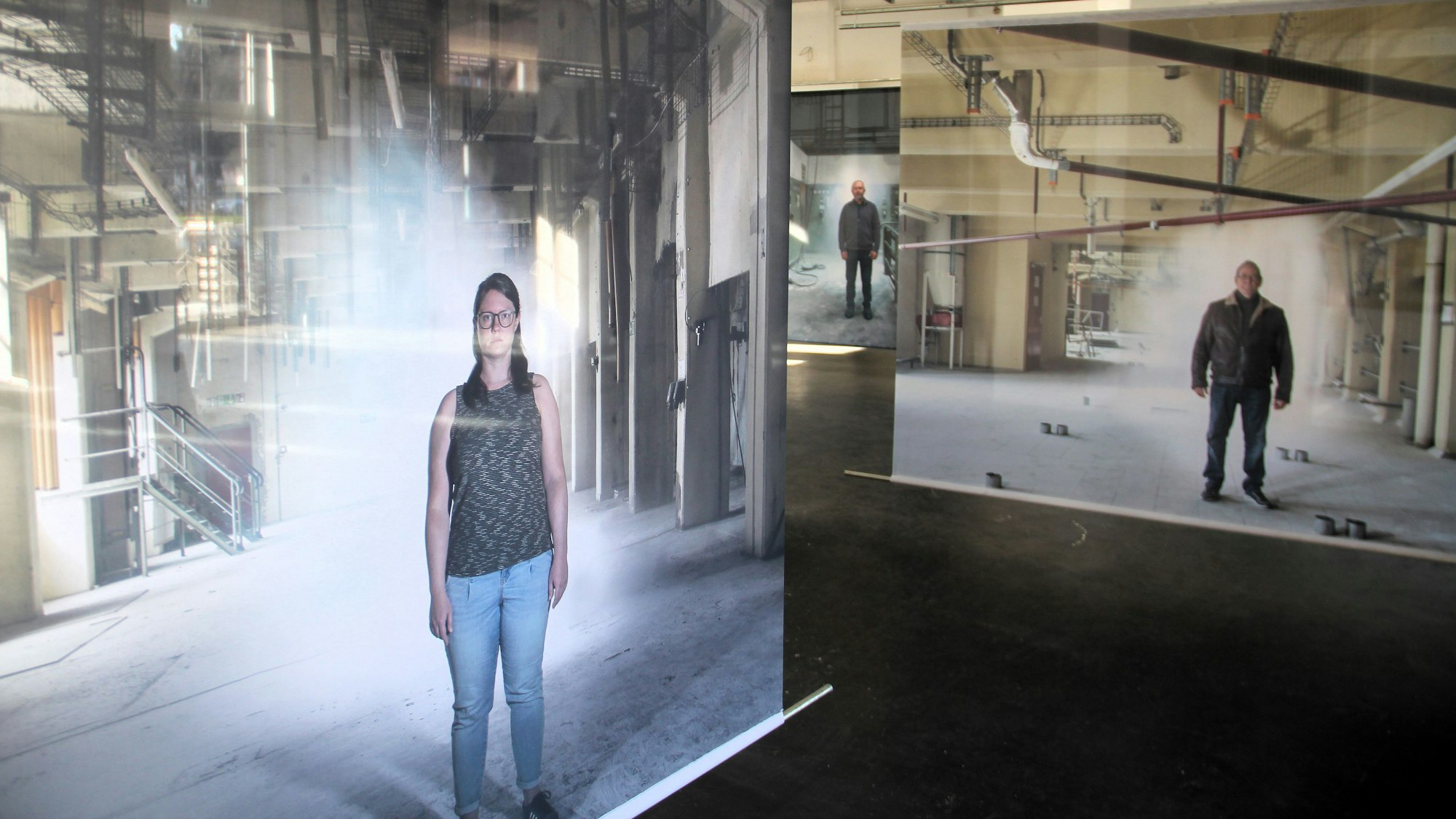 Kunstausstellung „Aurora“ zeigt ehemals Beschäftigte der Ellmühle in Deutz.