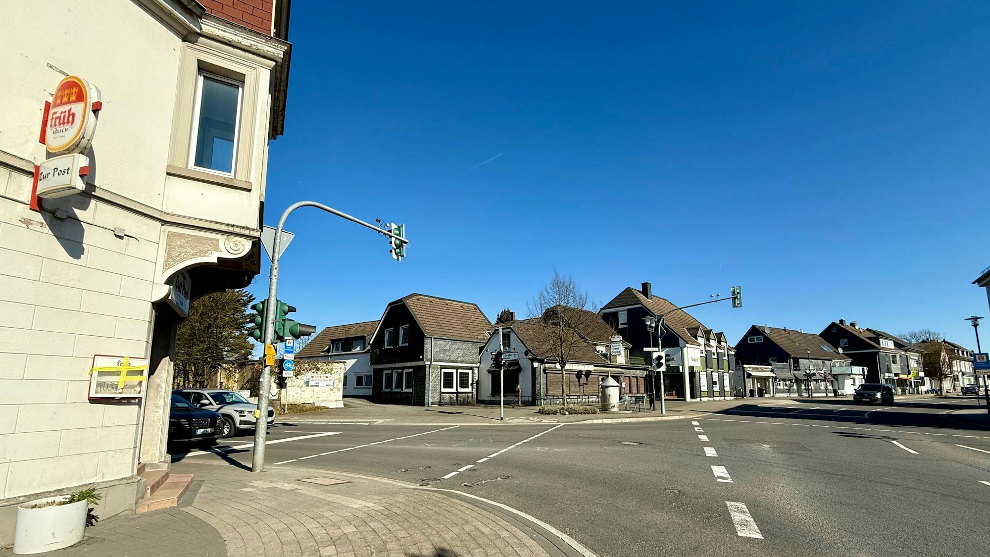 Die Ecke Kölner / Witzheldener Straße in Hilgen