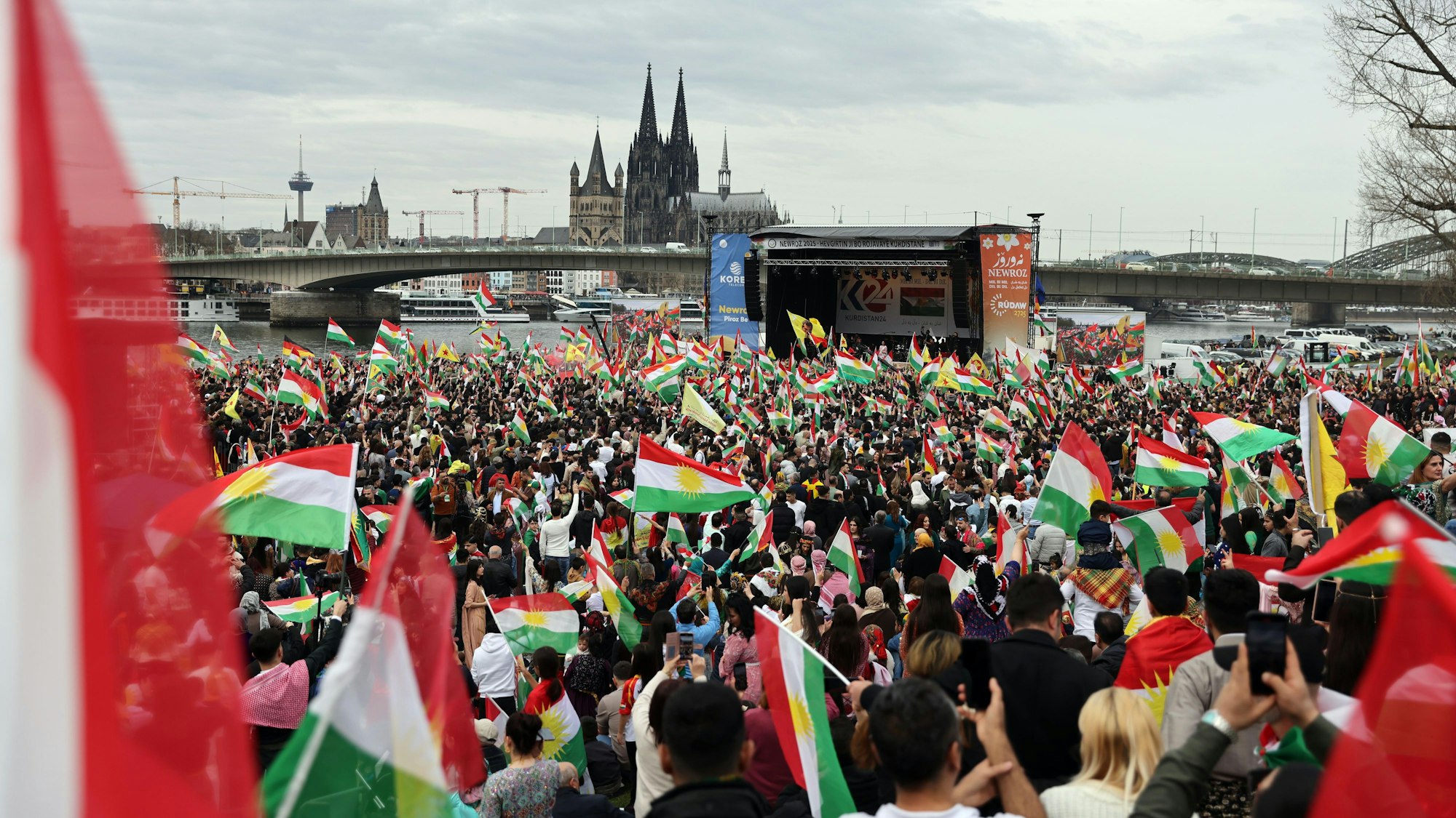 Im März fand bereits eine Demo auf der Deutzer Werft statt.