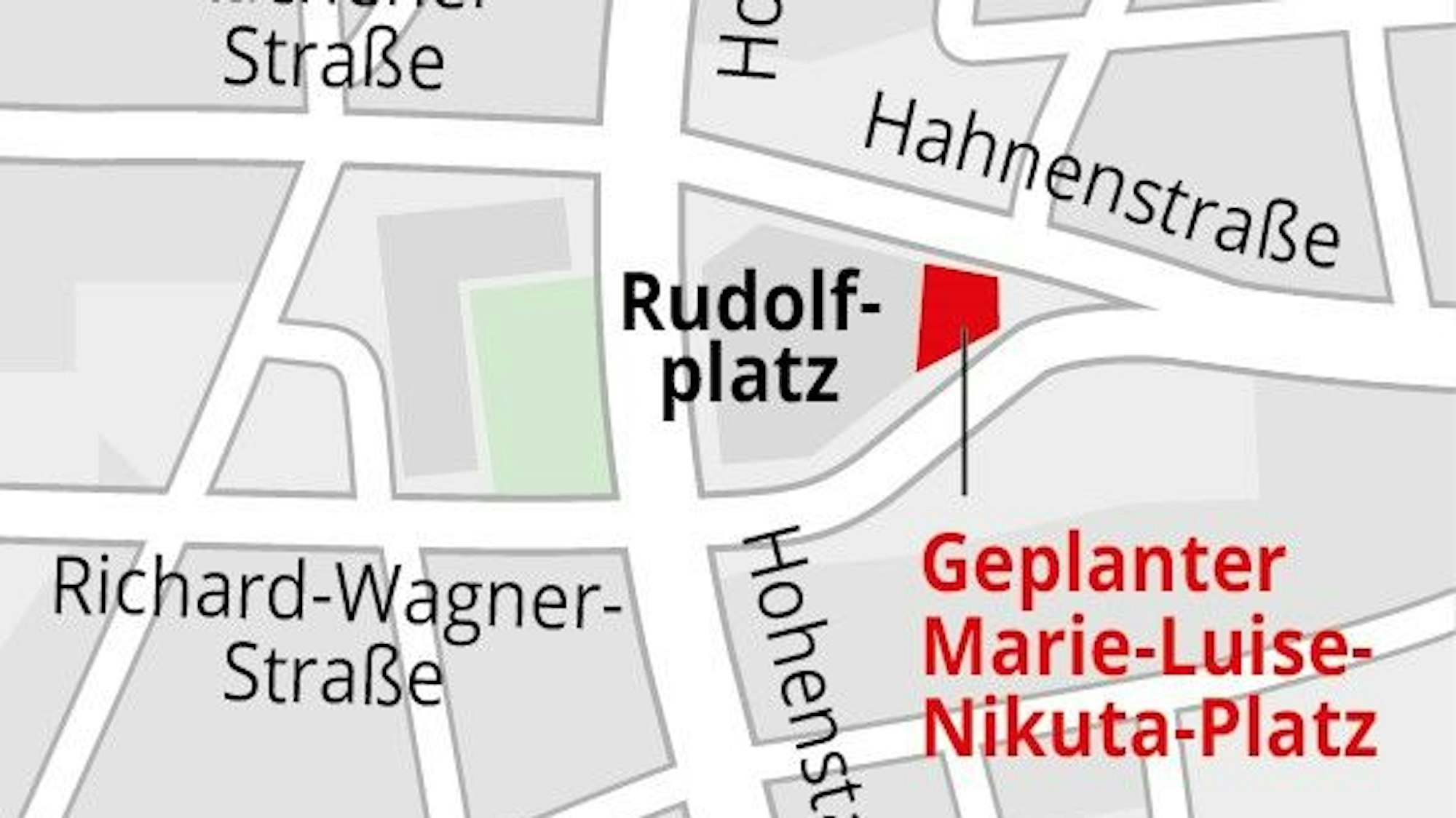 Hier soll der Platz entstehen.