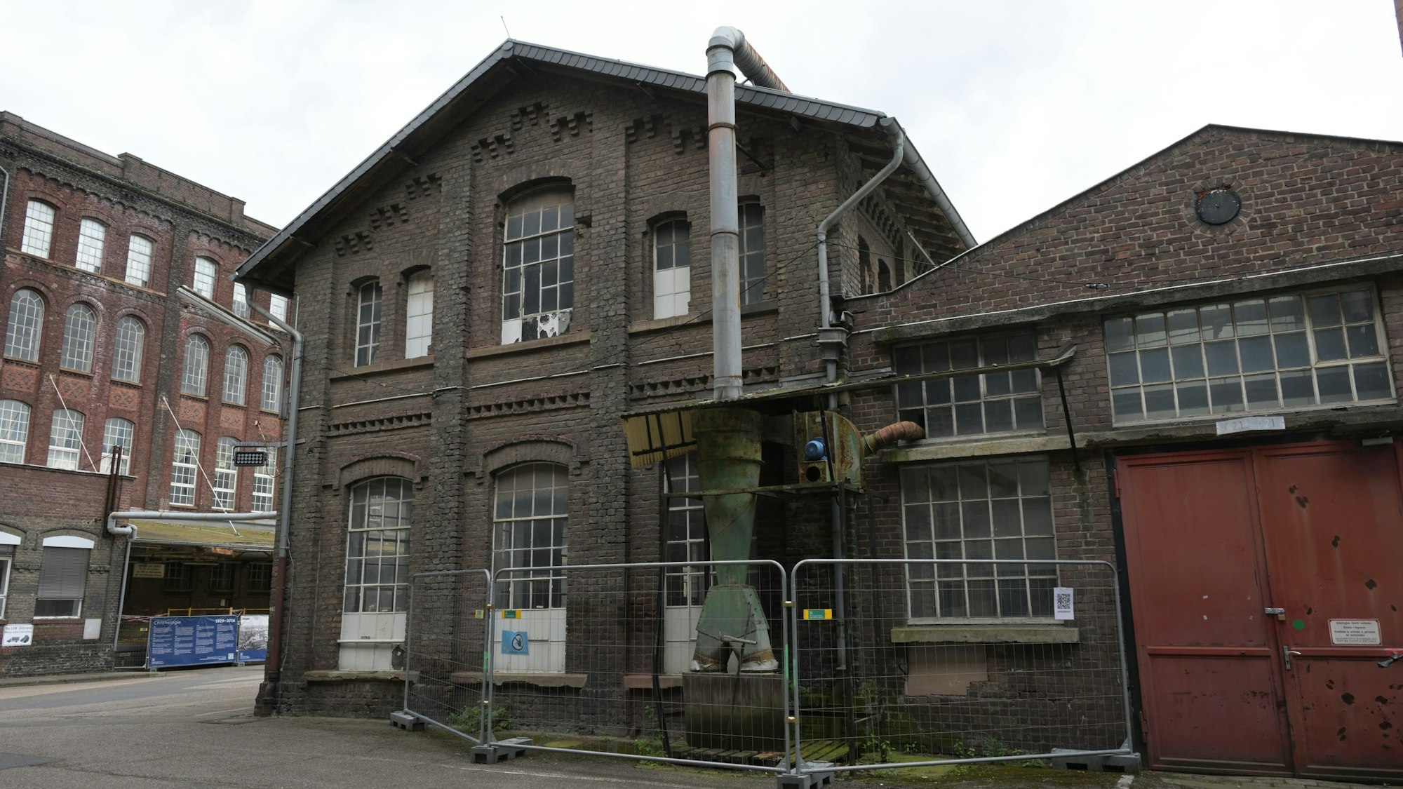 Das Foto zeigt das Zanders-Gelände in Bergisch Gladbach