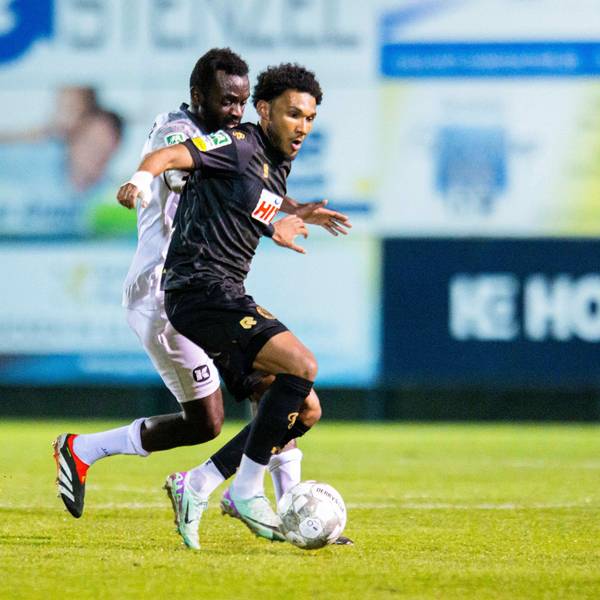 Fortuna Kölns Angreifer Kingsley Sarpei zeigt eine gute Entwicklung