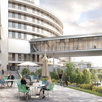 Eine Visualisierung des Anbaus.