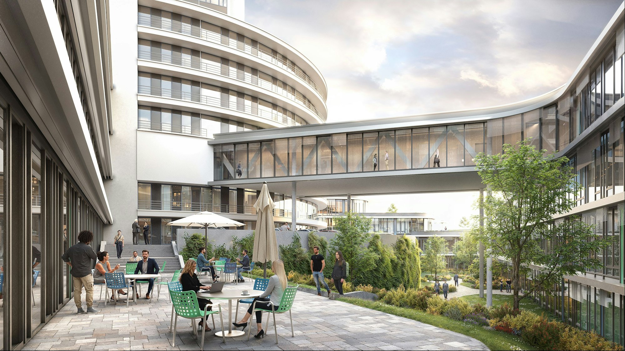 Eine Visualisierung des Anbaus.