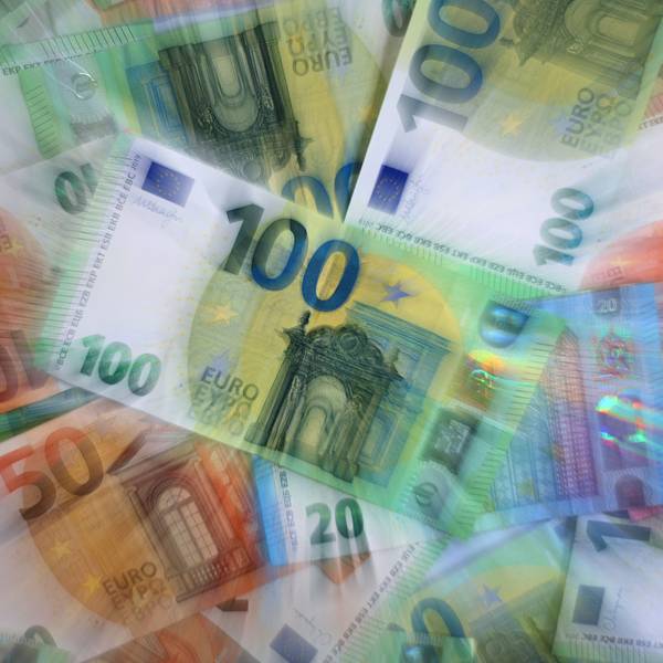 Unscharfe Geldscheine
