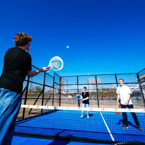 Die Padel-Anlage ist eines der Highlights im Sportpionierpark.