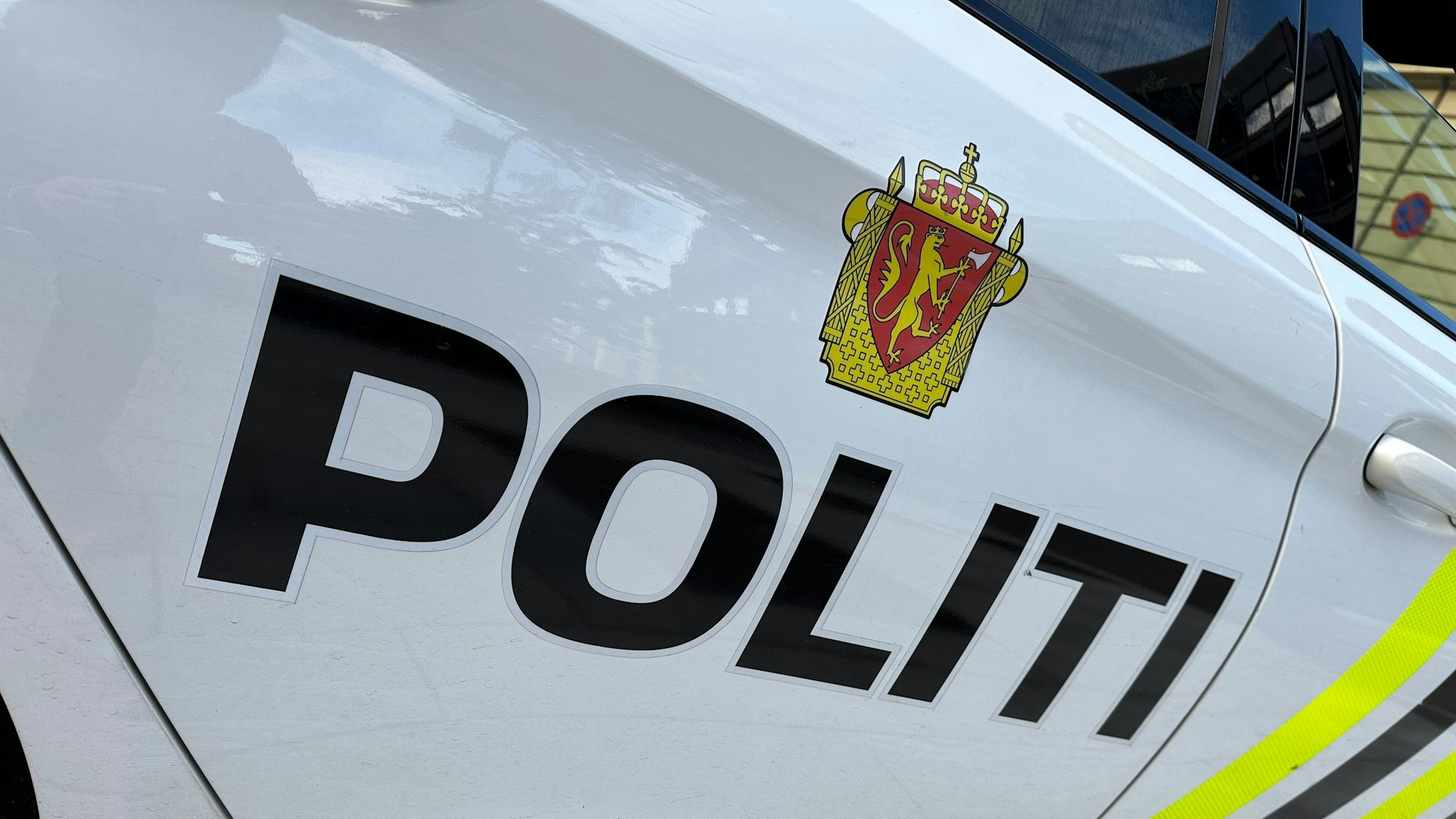 Ein Streifenwagen der norwegischen Polizei.