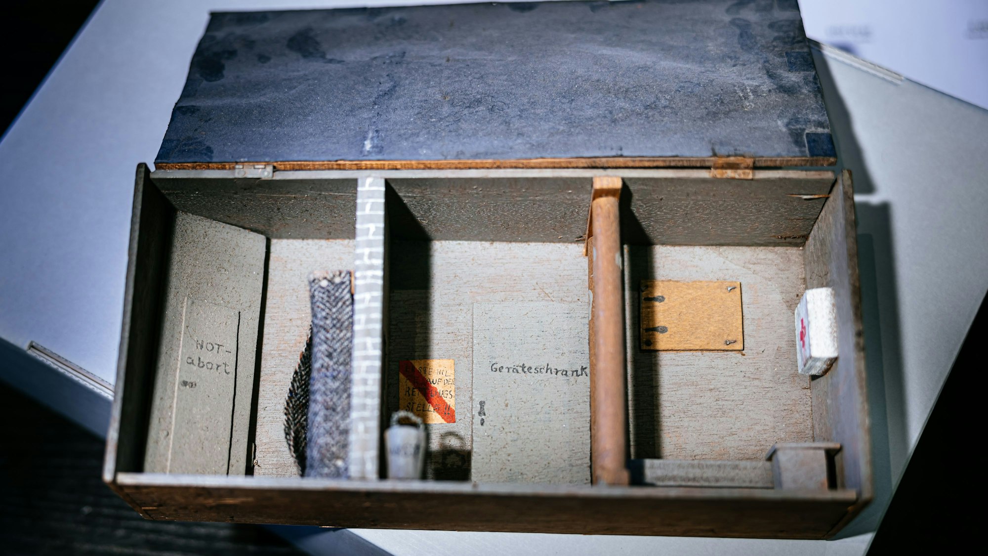 Der Miniatur-Luftschutzkeller von Walter Knoche.