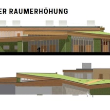 Eine Visualisierung des geplanten Quartierszentrums.