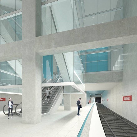 Visualisierung der Ost-West-Achse