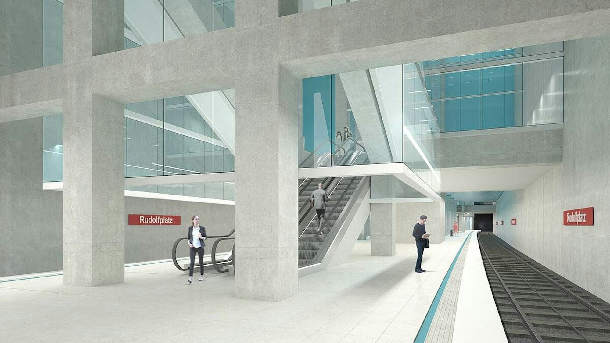 Visualisierung der Ost-West-Achse