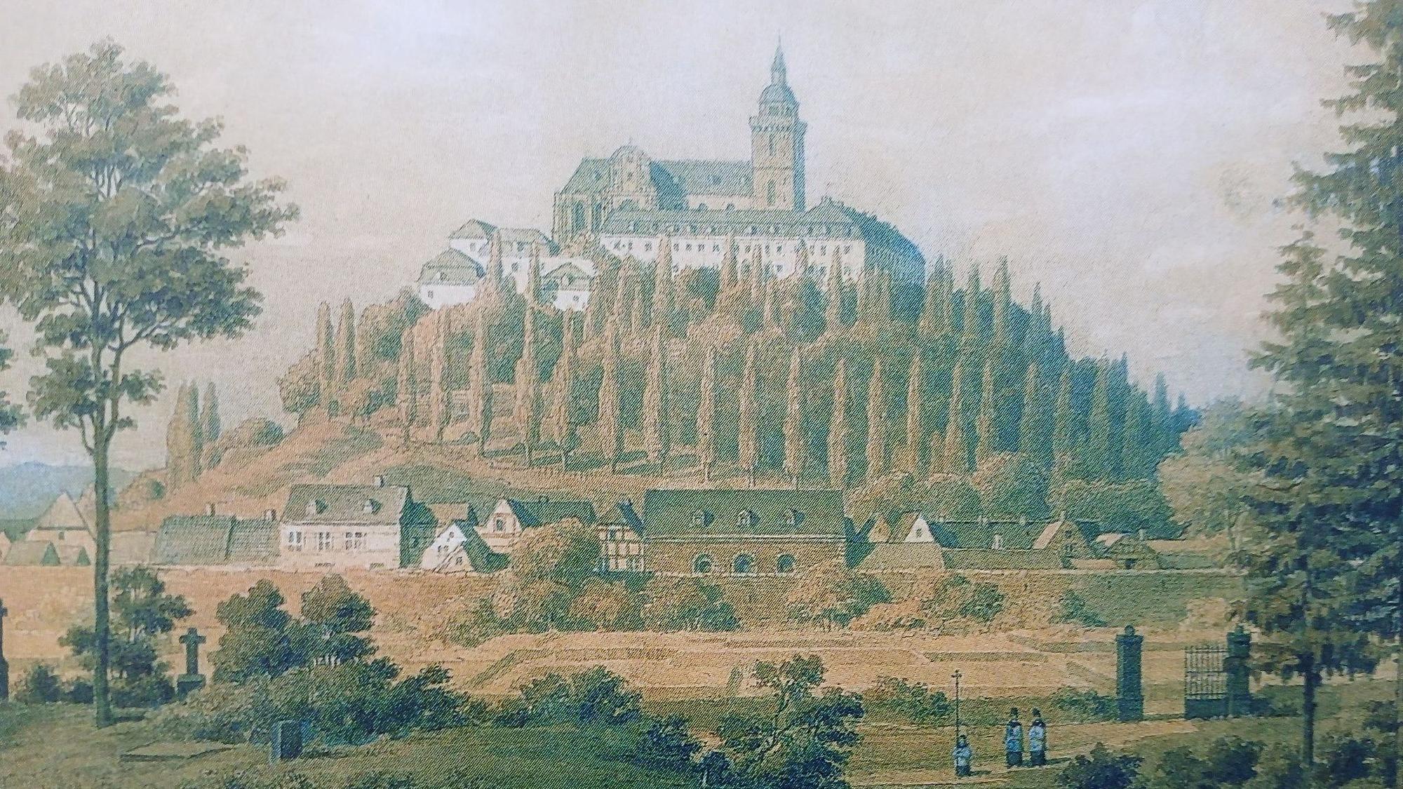 Die Irrenheilanstalt auf dem Michaelsberg im 19. Jahrhundert.