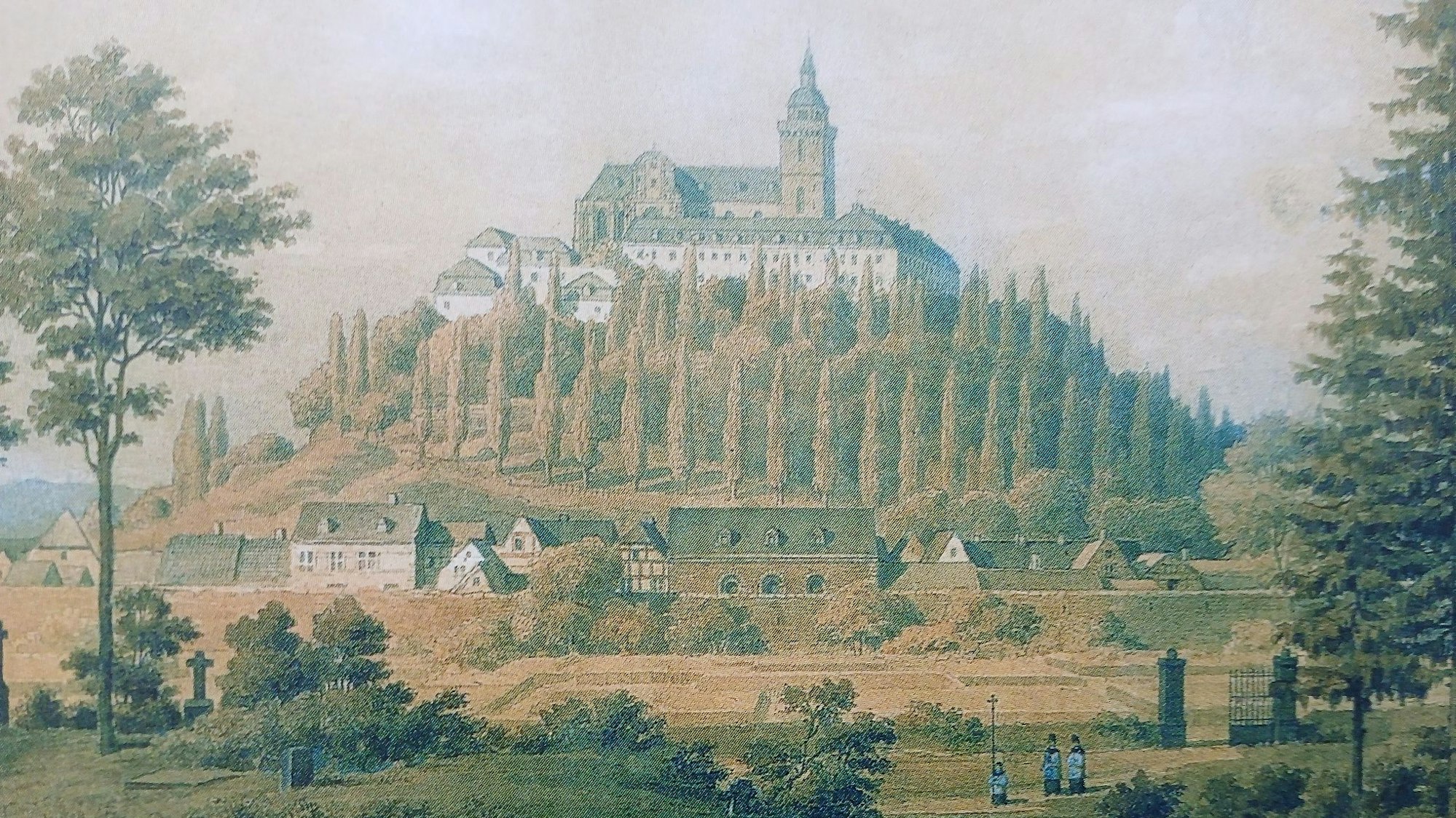 Die Irrenheilanstalt auf dem Michaelsberg im 19. Jahrhundert.