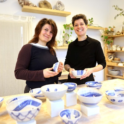 Köln, RSK, IJ-Caramics, mit Isabella Bistein (l.) und Joanna Stange