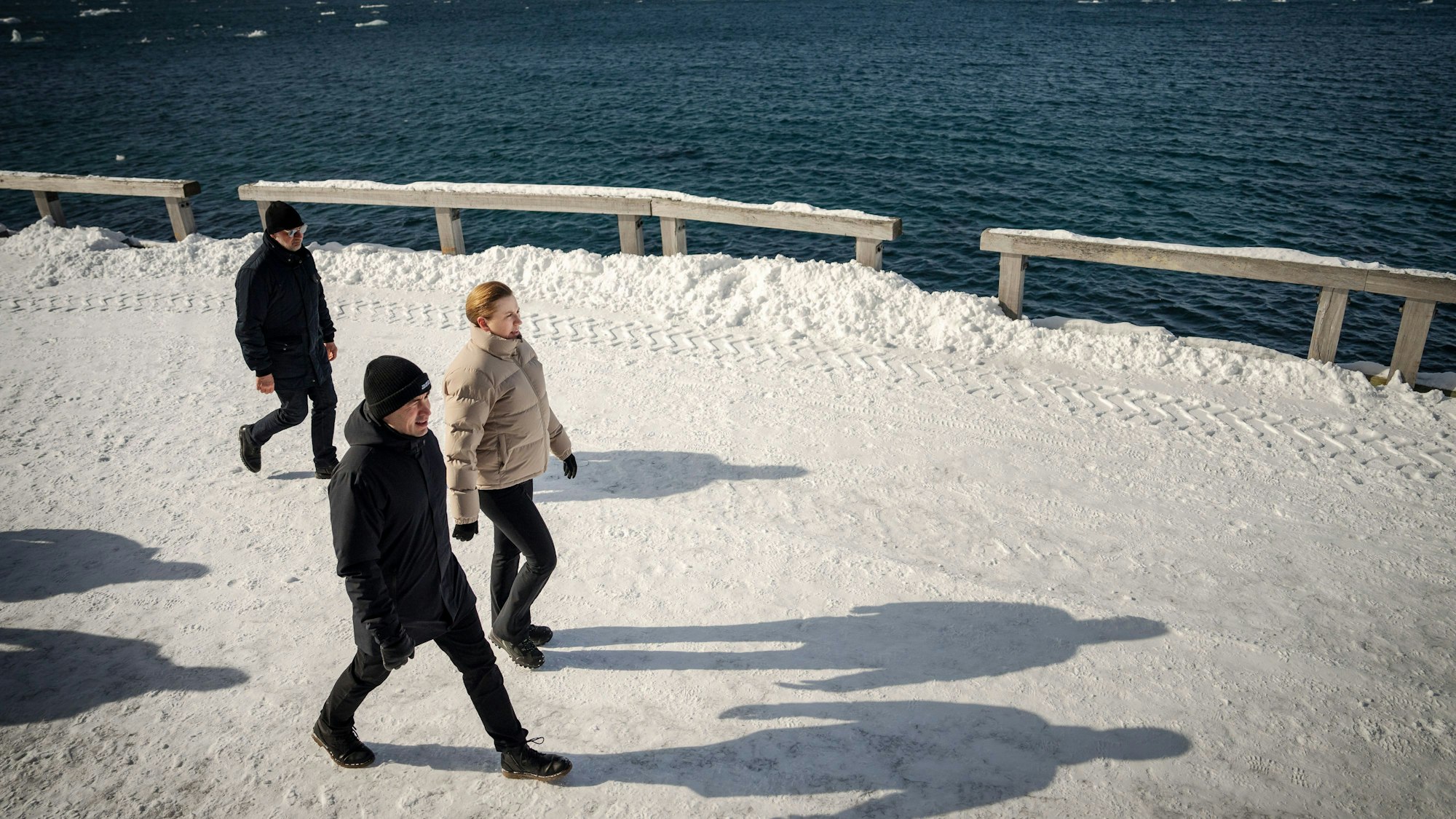 Die dänische Ministerpräsidentin Mette Frederiksen besucht Grönland.
