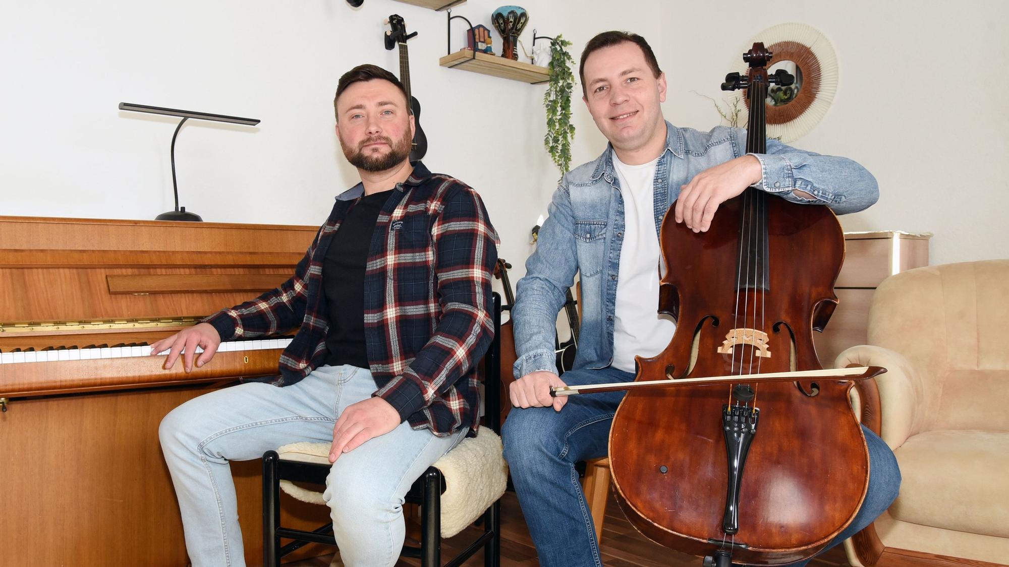 Zwei Musiker.