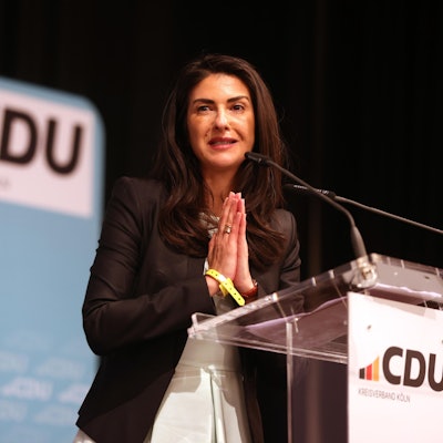 Die neue Parteichefin Serap Güler dankte den CDU-Mitgliedern nach der Wahl für ihr Vertrauen.
