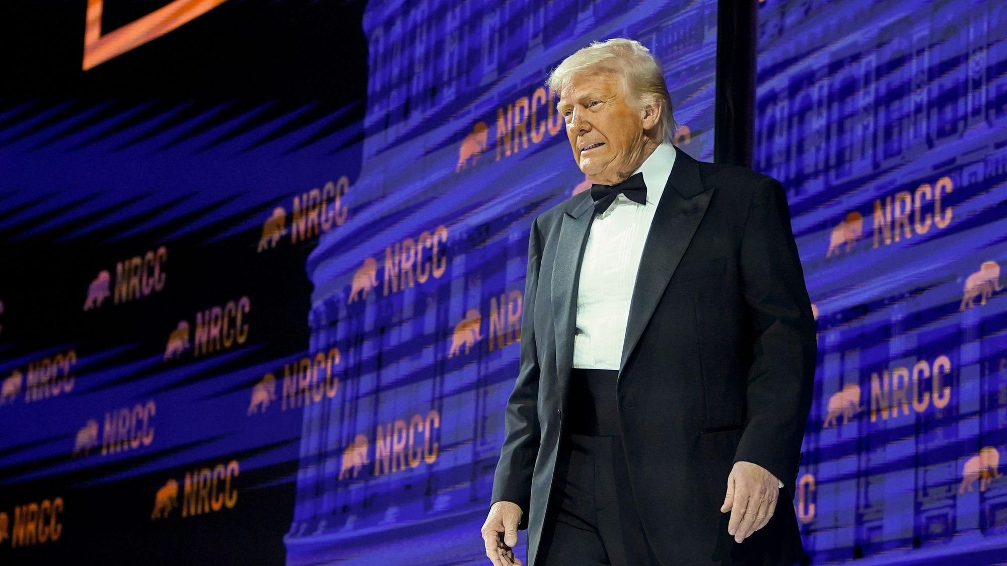 US-Präsident Donald Trump im National Building Museum am Dienstag.