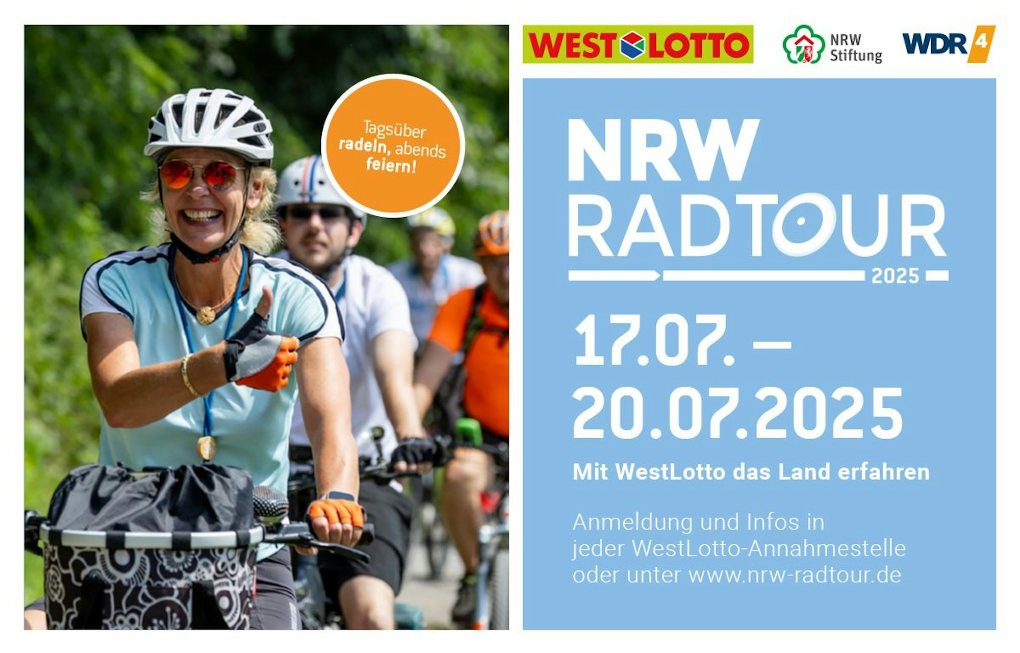 NRW-Radtour vom 17. - 20- Juli.