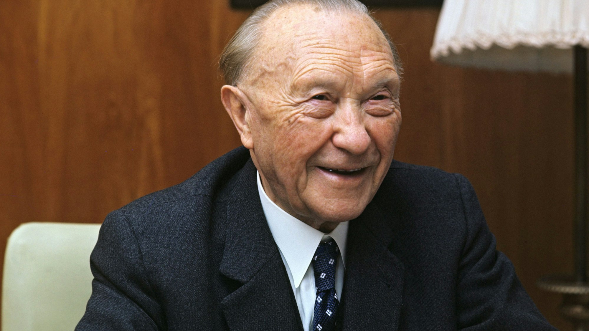 Ein Foto von Altbundeskanzler Konrad Adenauer aus dem Jahr 1966.