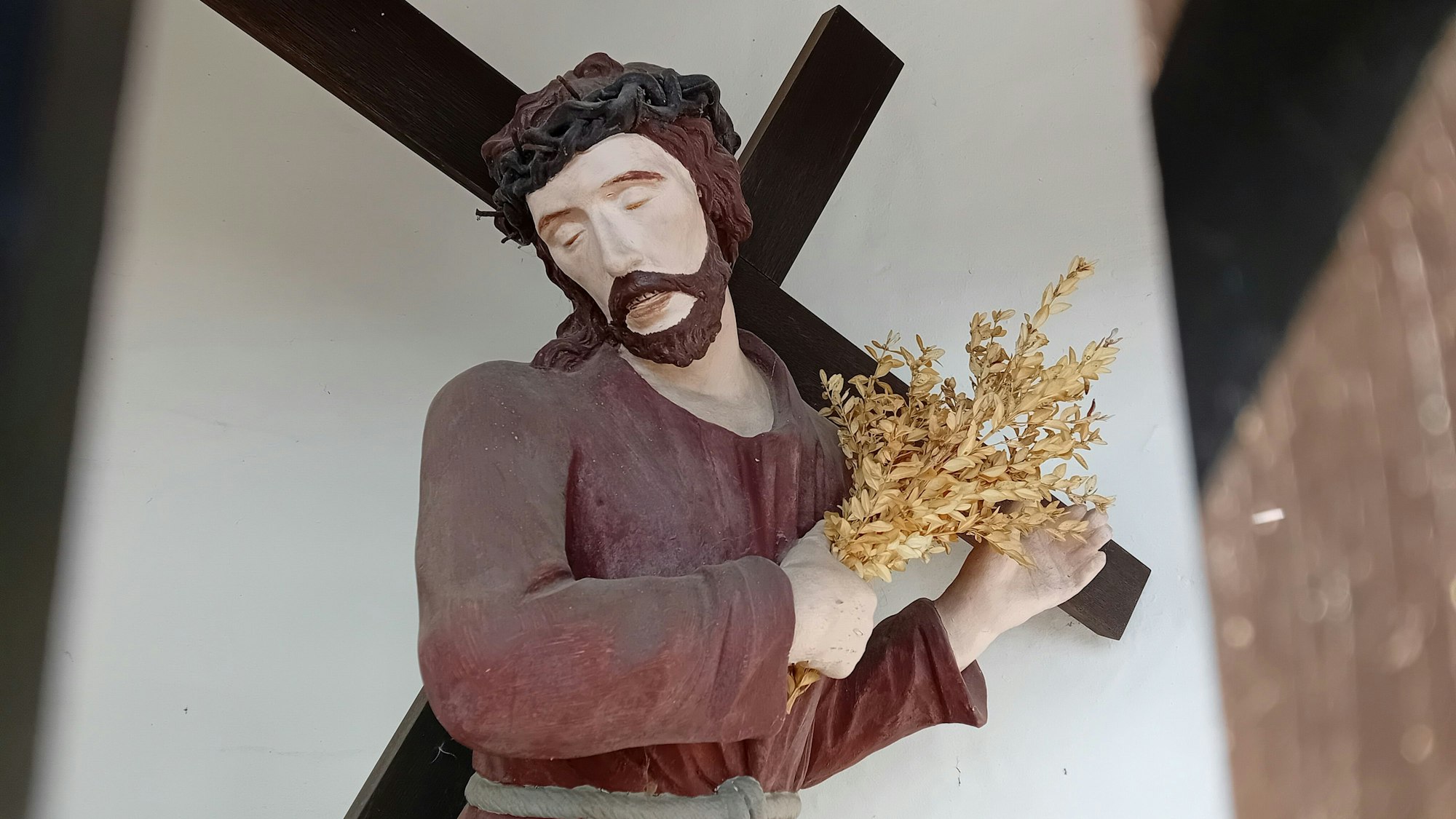 Eine Wegekreuzstation in Denklingen.