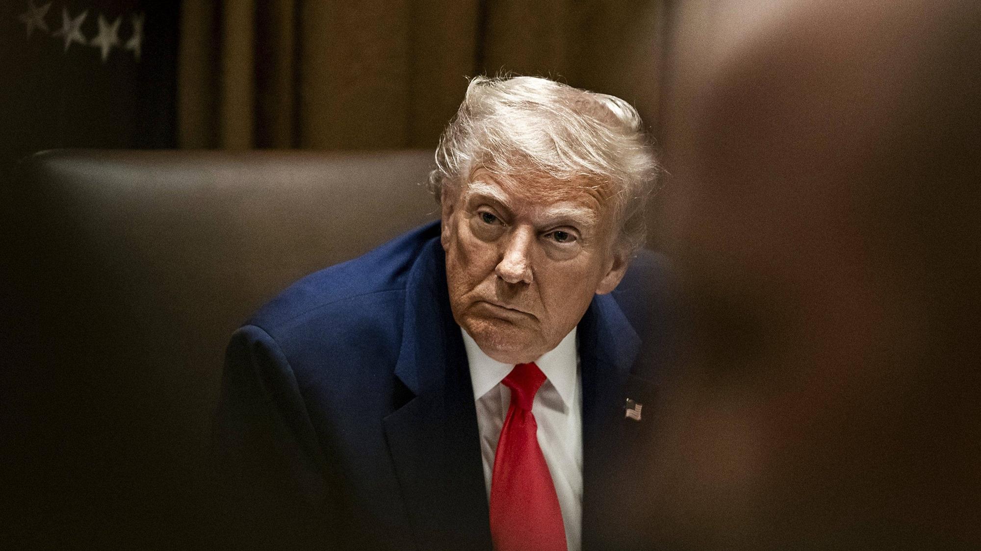 US-Präsident Donald Trump bei einer Kabinettssitzung am Donnerstag in Washington. (Archivbild)