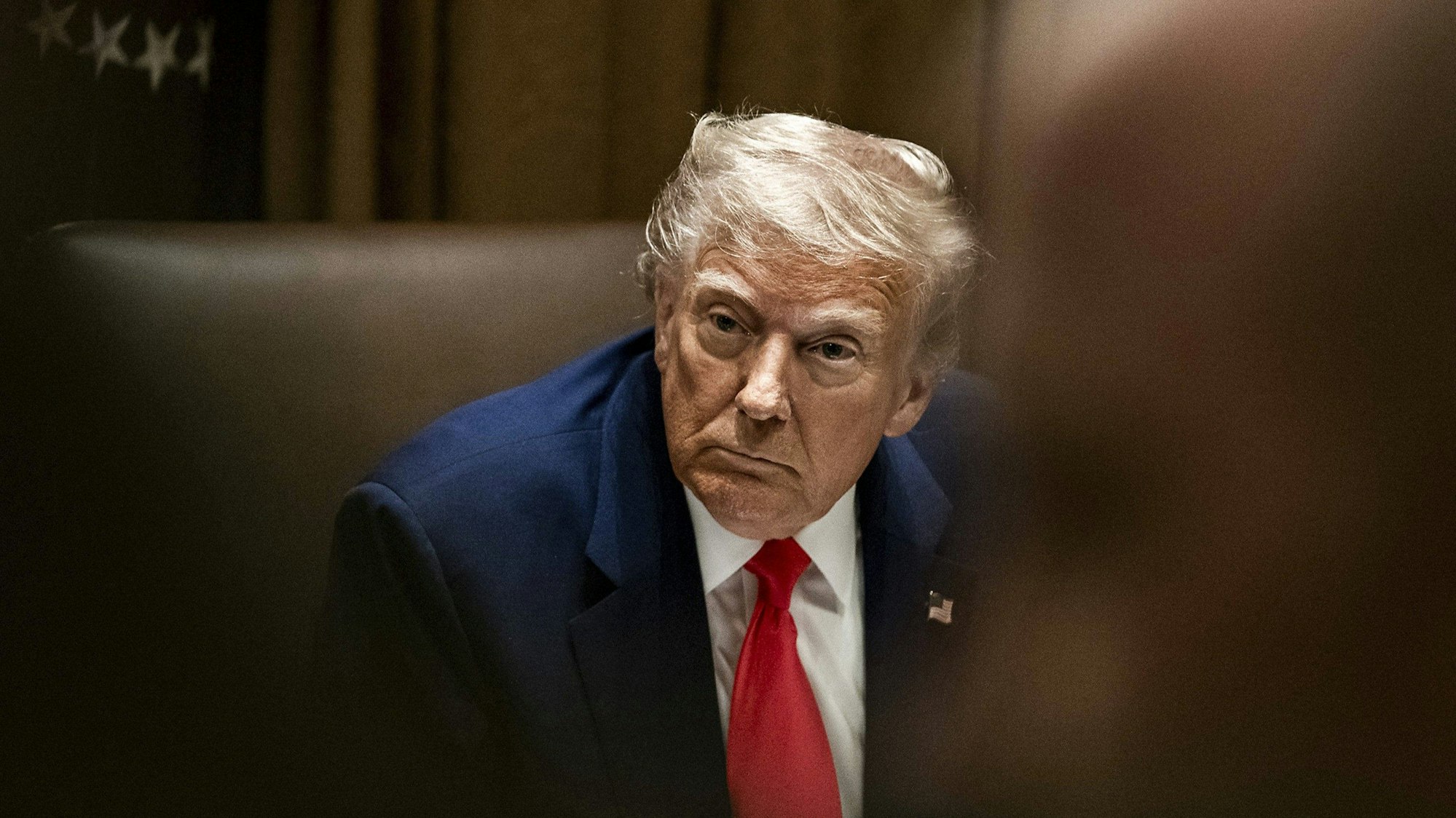 US-Präsident Donald Trump bei einer Kabinettssitzung am Donnerstag in Washington. (Archivbild)