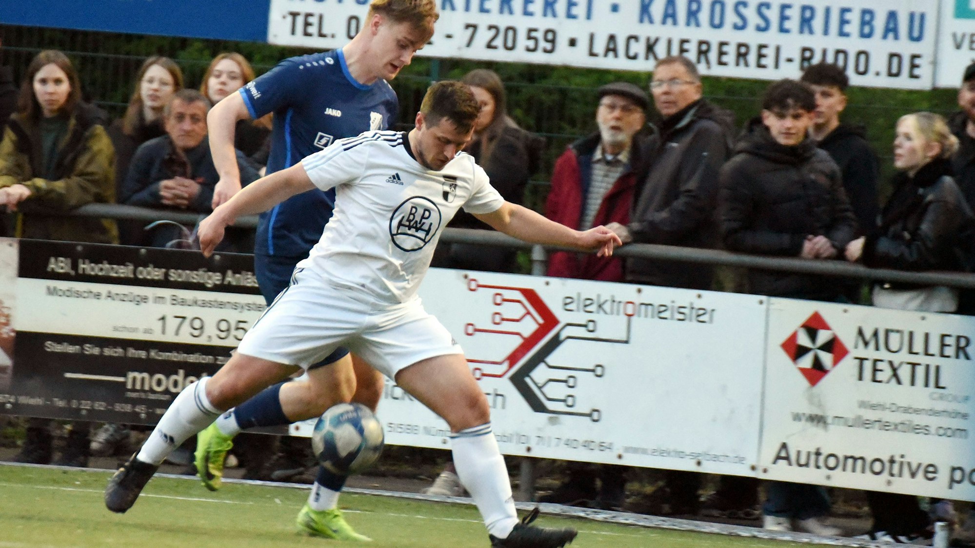 Szene aus einem Fußballspiel