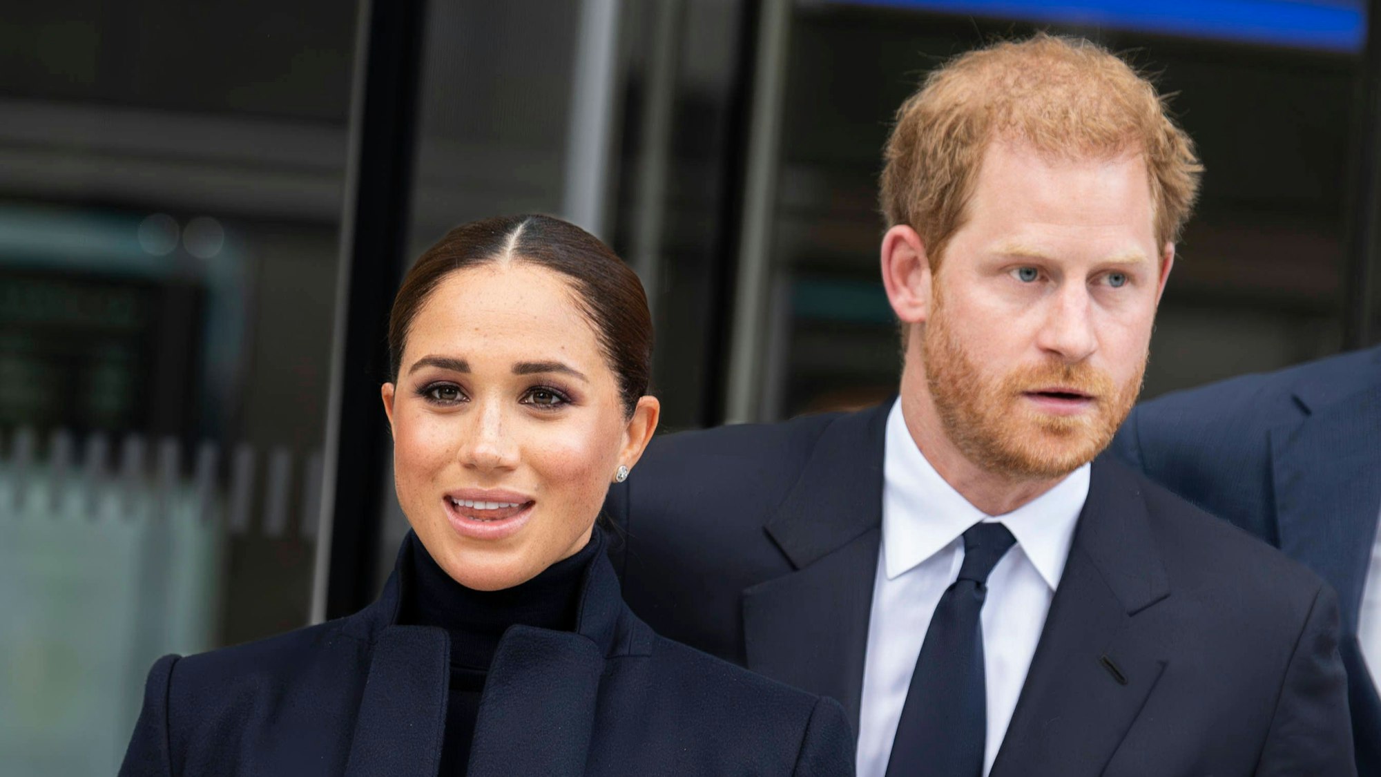 Herzogin Meghan und Prinz Harry bei einem Termin.