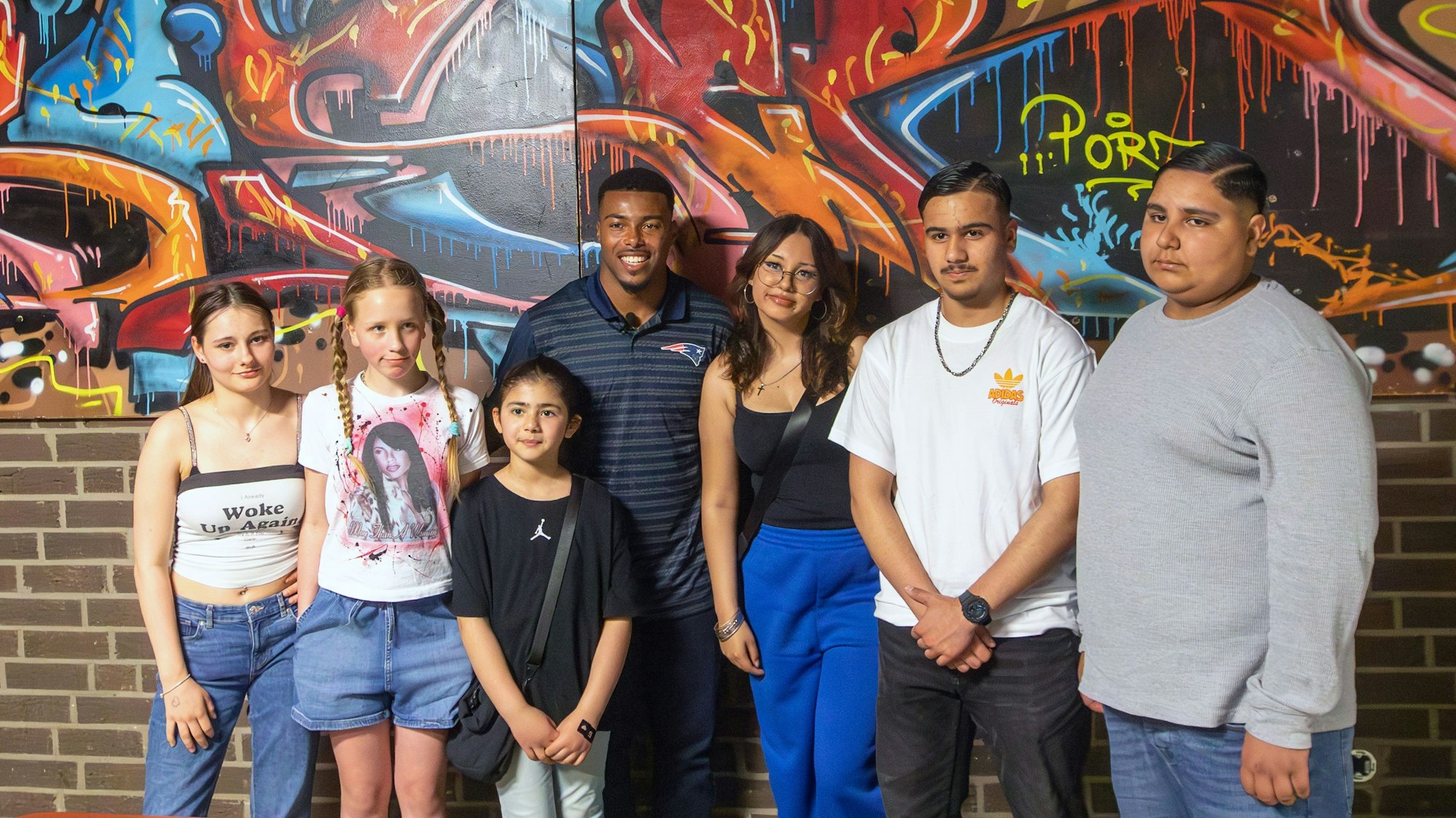 Marcus Jones von den New England Patriots zu Gast in der Glashütte