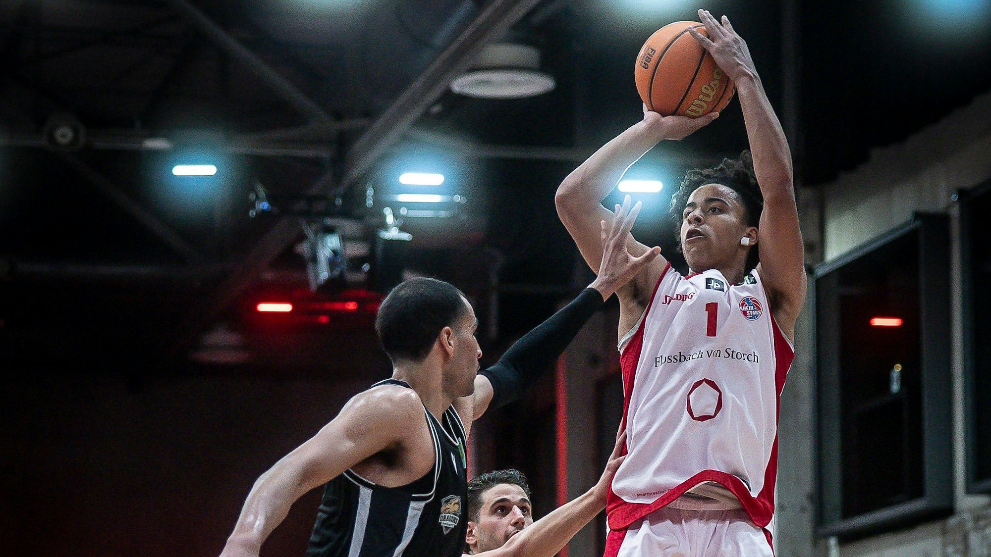 Barmer 2. Basketball Bundesliga ProB: Rheinstars Koeln vs. Dragons Rhöndorf, 12.04.25 Davi Remagen Point Guard, RheinStars Köln, 1 Köln, 12.04.25 - Barmer 2. Basketball Bundesliga ProB: Rheinstars Koeln vs. Dragons Rhöndorf in der Motor World in Köln. *** Barmer 2 Basketball Bundesliga ProB Rheinstars Cologne vs Dragons Rhöndorf, 12 04 25 Davi Remagen Point Guard, RheinStars Cologne, 1 Cologne, 12 04 25 Barmer 2 Basketball Bundesliga ProB Rheinstars Cologne vs Dragons Rhöndorf at the Motor World in Cologne Copyright: xBEAUTIFULxSPORTS/AxelxKohringx