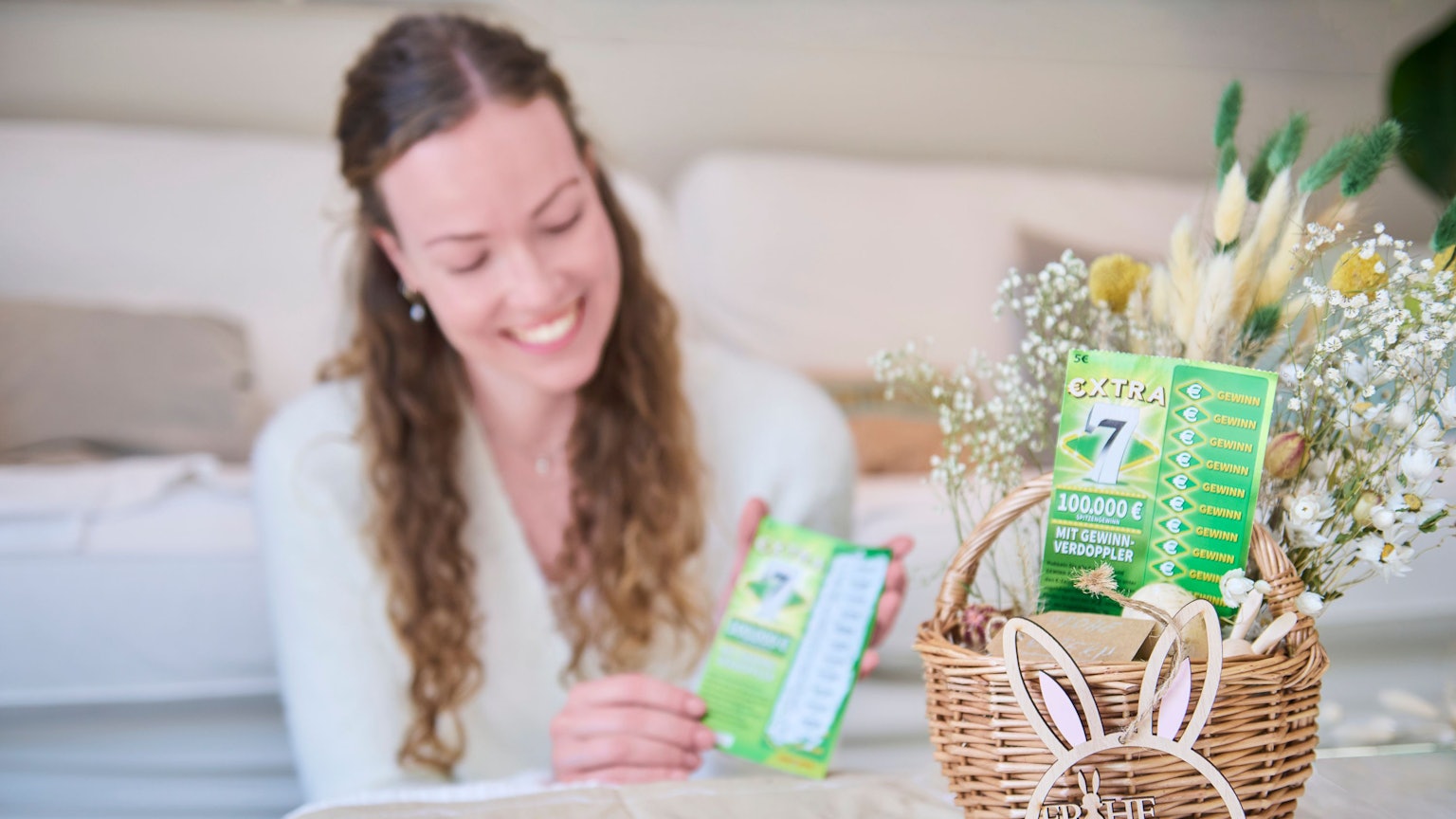 Mal etwas anderes im Osterkörbchen platzieren als Schokolade: Rubbellose von WestLotto.
