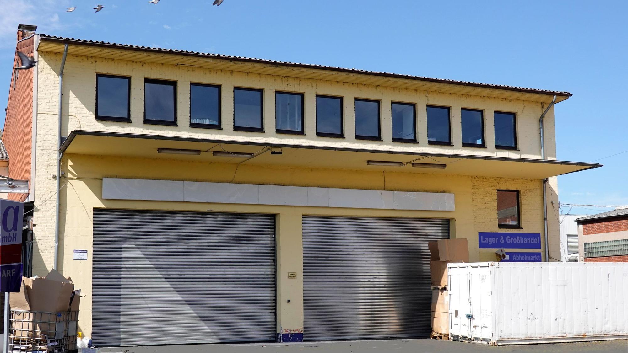 Das Atelierhaus P2-P3 auf dem Kölner Großmarkt von außen