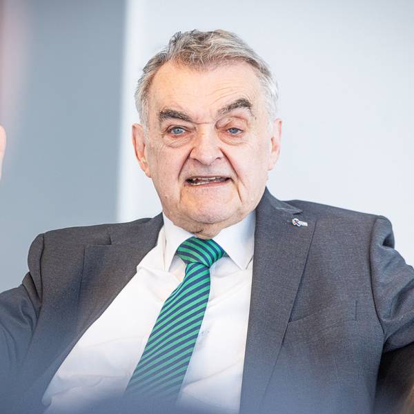 NRW Inneminister Herbert Reul beim Interview mit der Kölnischen Rundschau