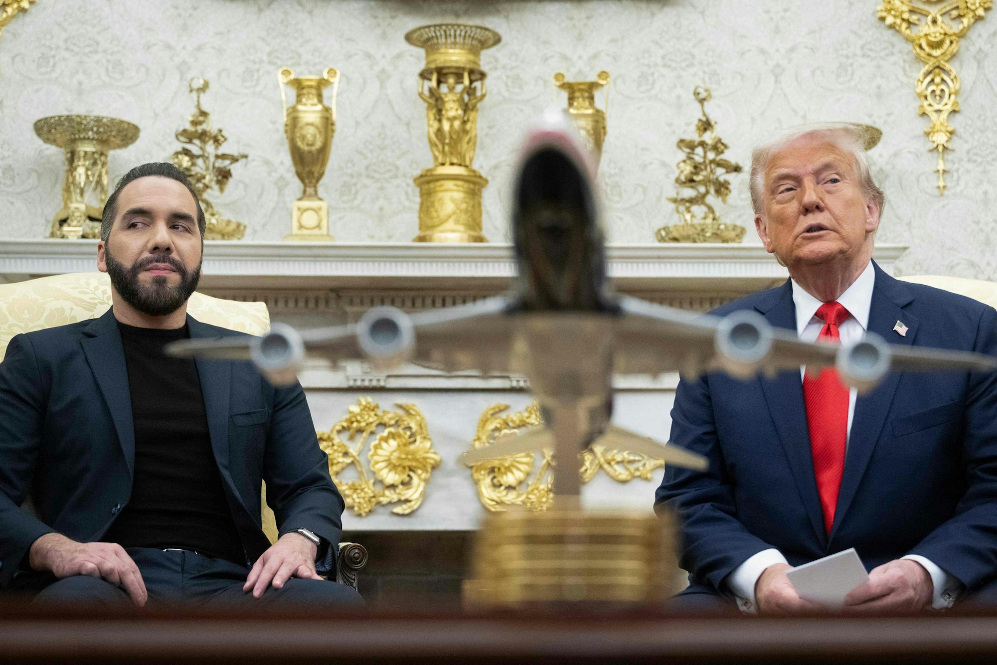 US-Präsident Donald Trump traf El Salvadors Präsident Nayib Bukele im Oval Office.